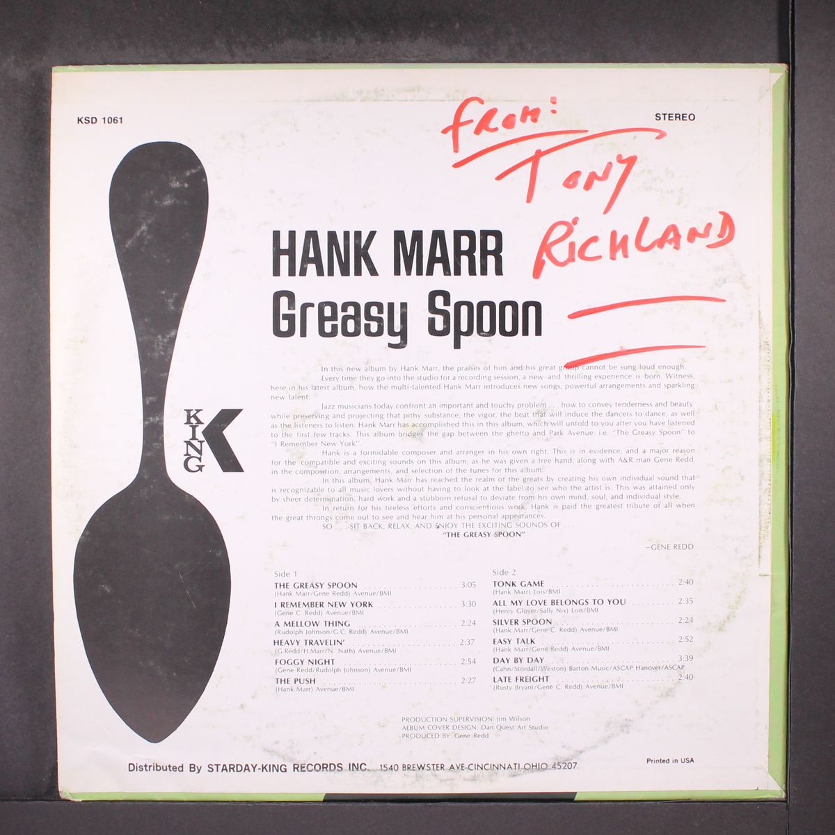 greasy spoon by HANK MARR
