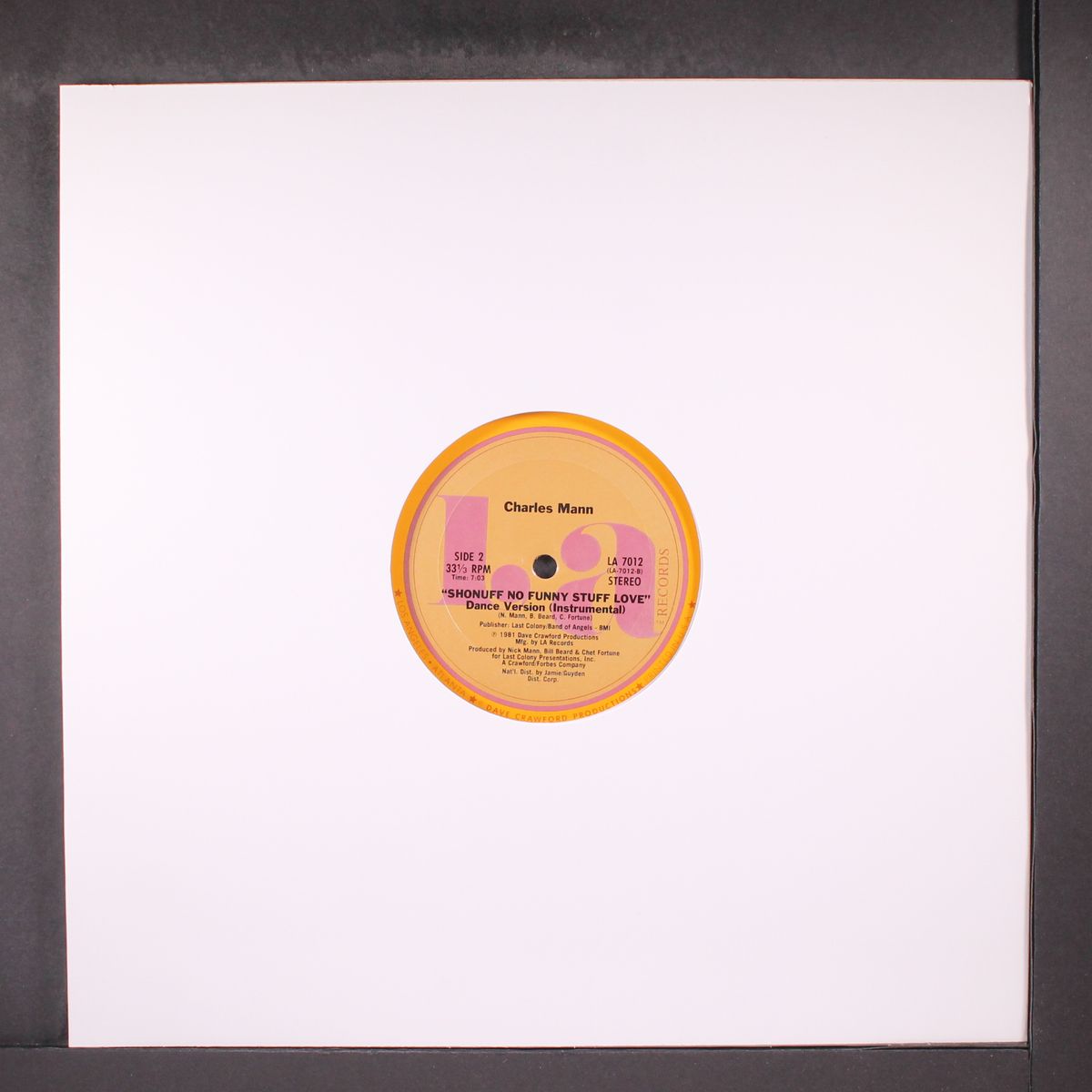 shonuff no funny stuff love / instro by CHARLES MANN