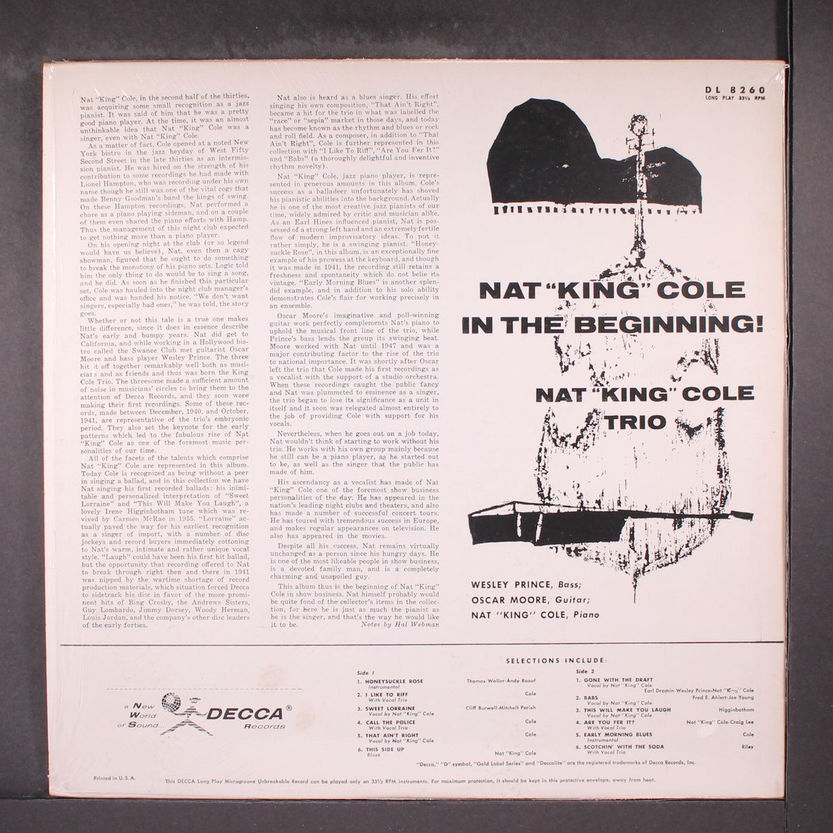 in the beginning by NAT KING COLE