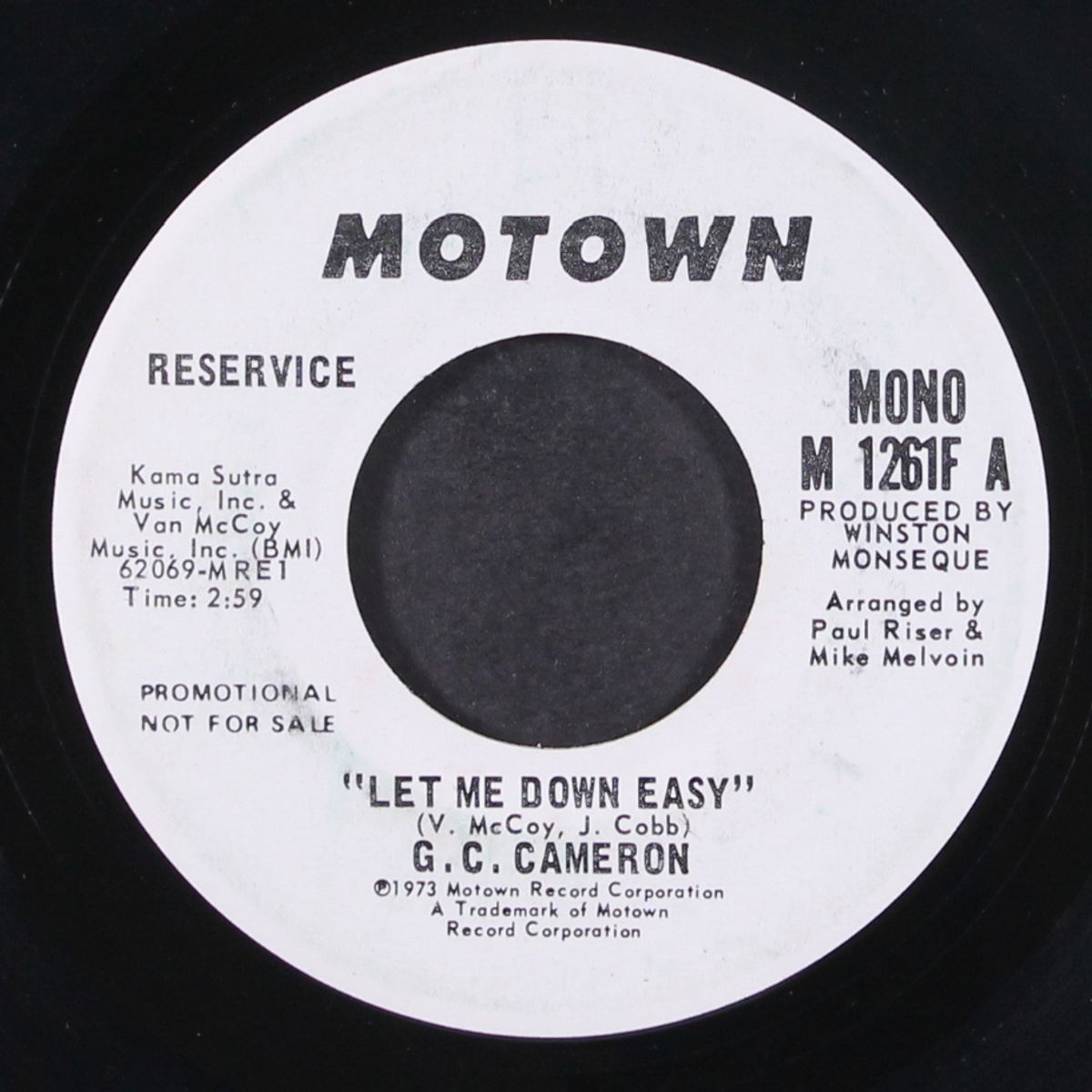 let me down easy by G.C. CAMERON