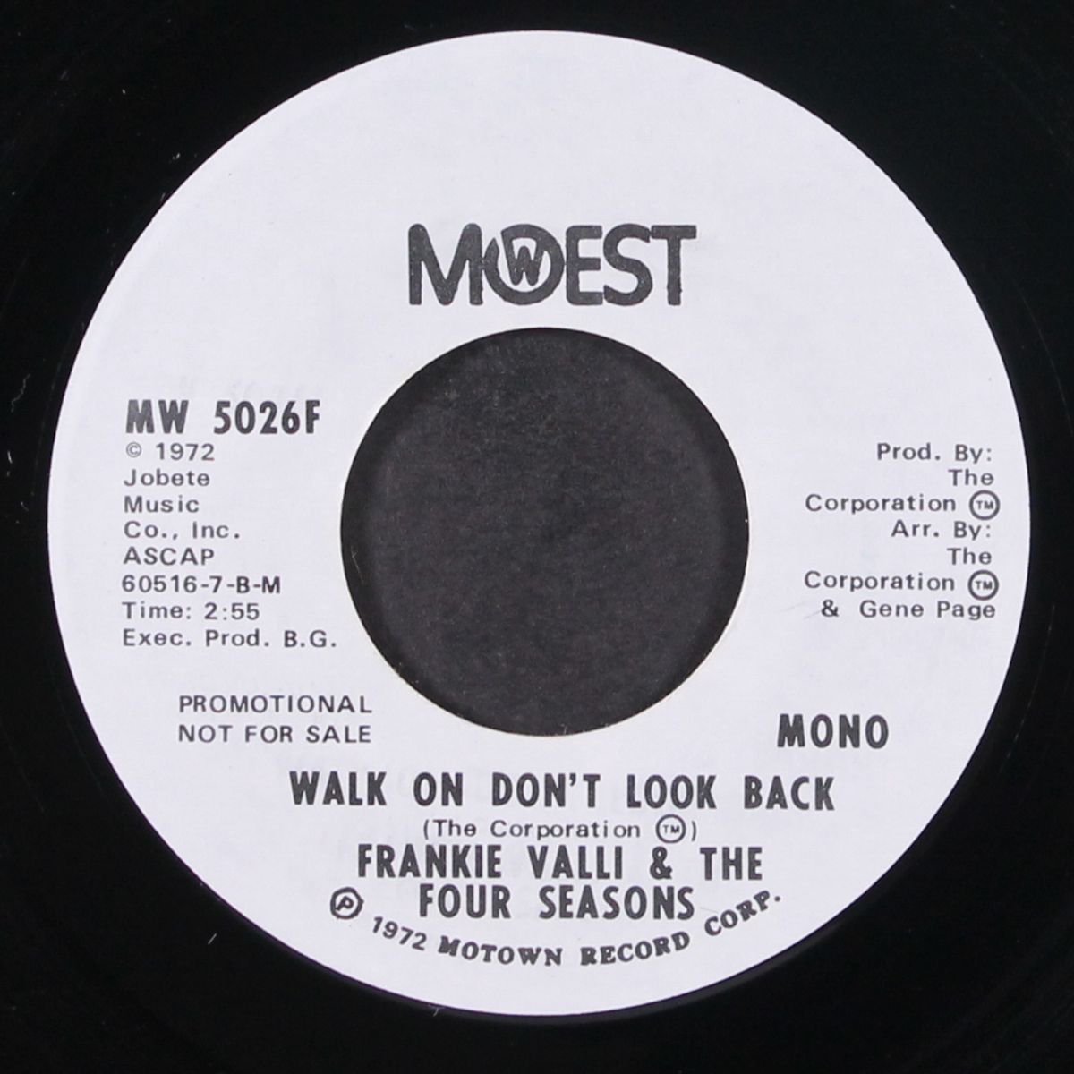 walk on don't look back / mono by FRANKIE VALLI & FOUR SEASONS