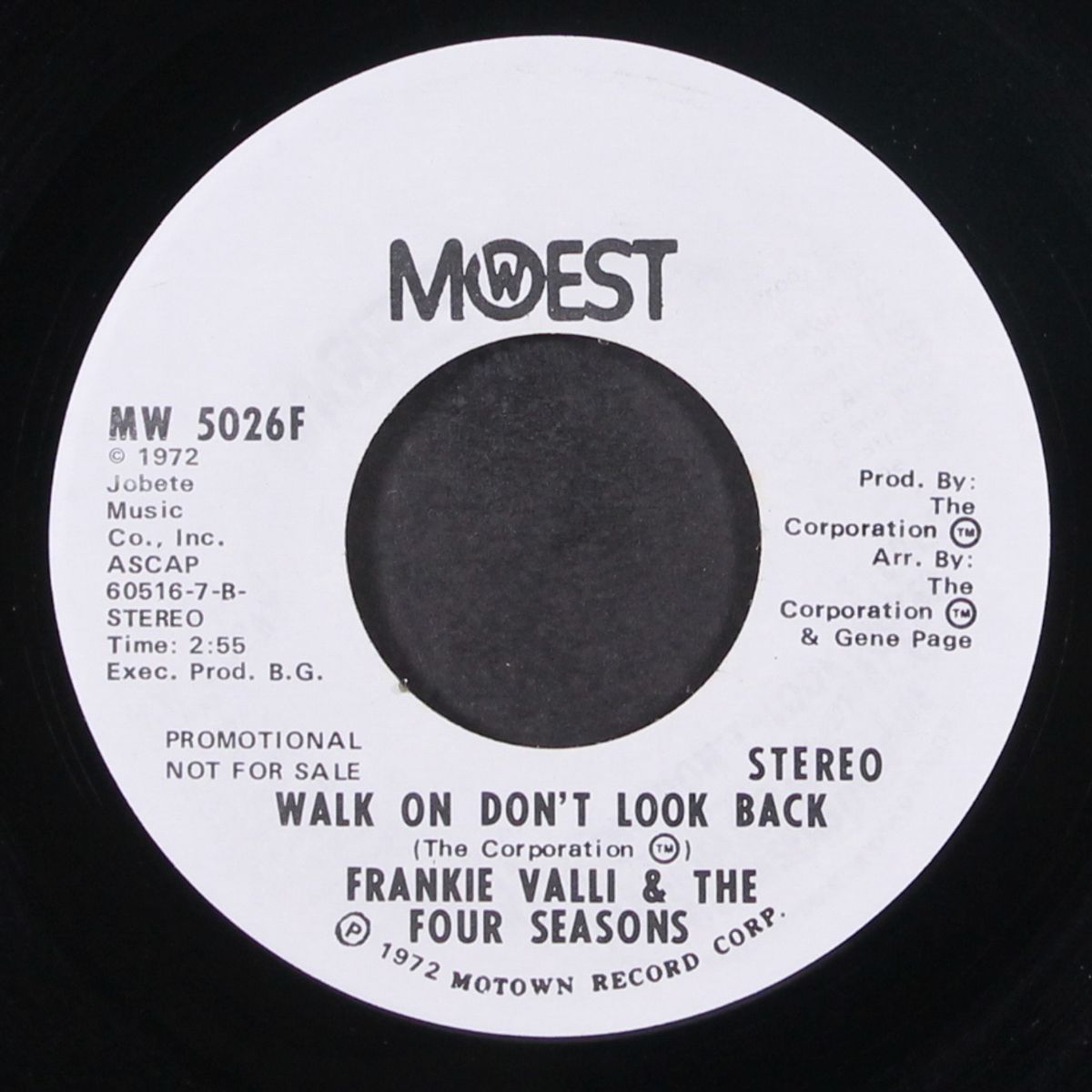 walk on don't look back / mono by FRANKIE VALLI & FOUR SEASONS