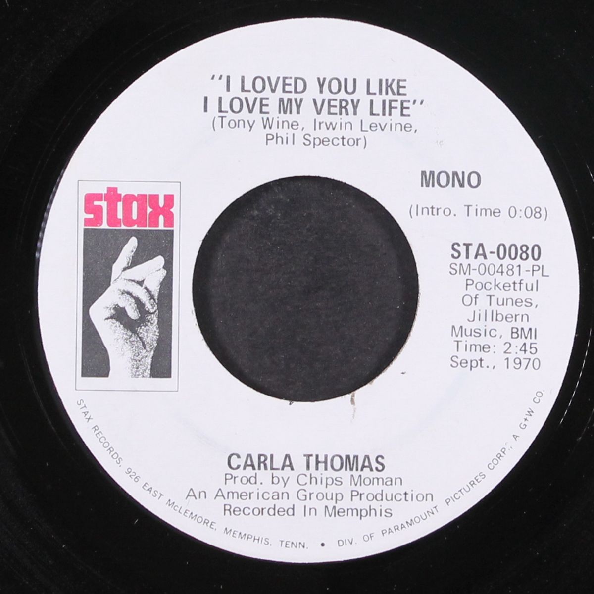 i loved you like i love my very life by CARLA THOMAS