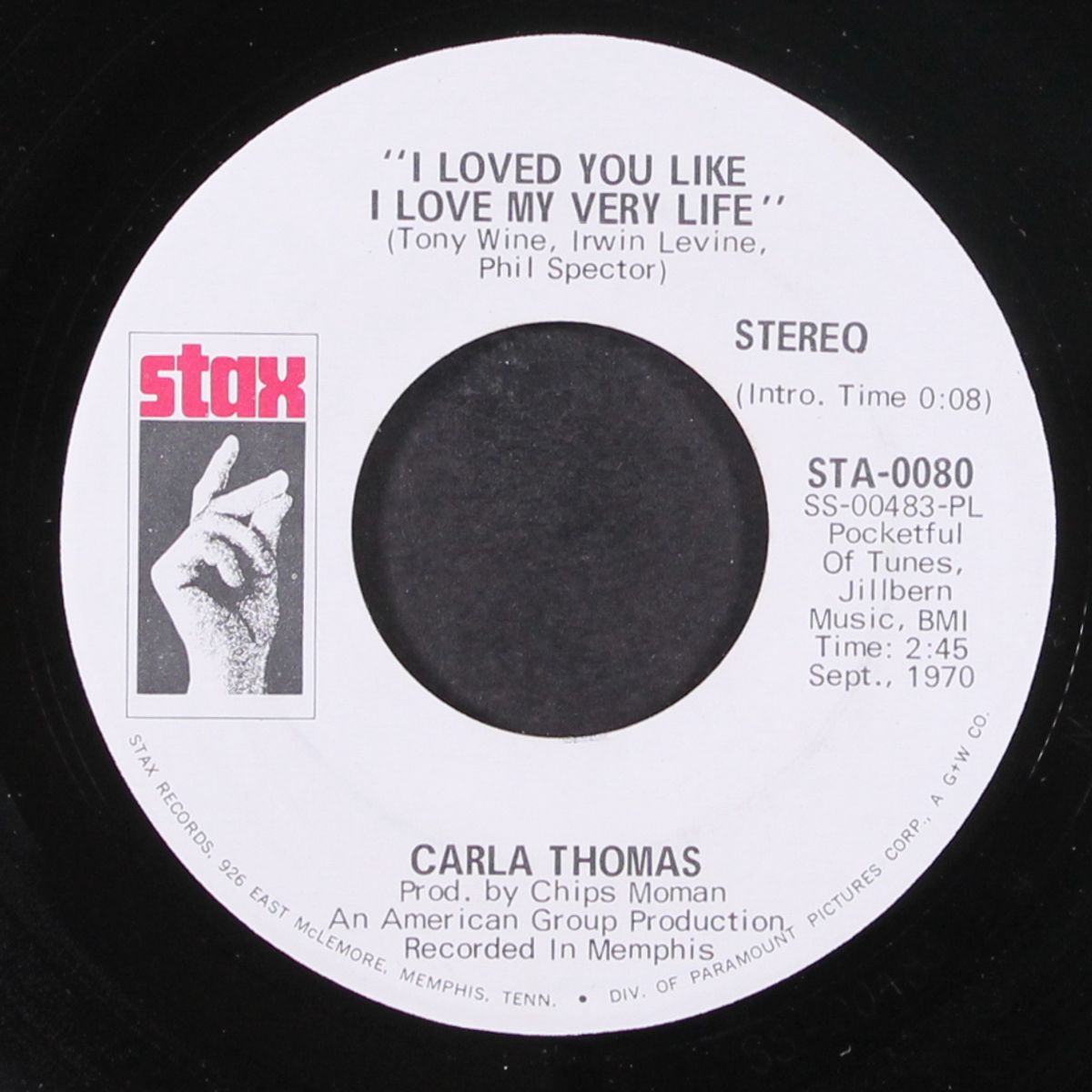 i loved you like i love my very life by CARLA THOMAS