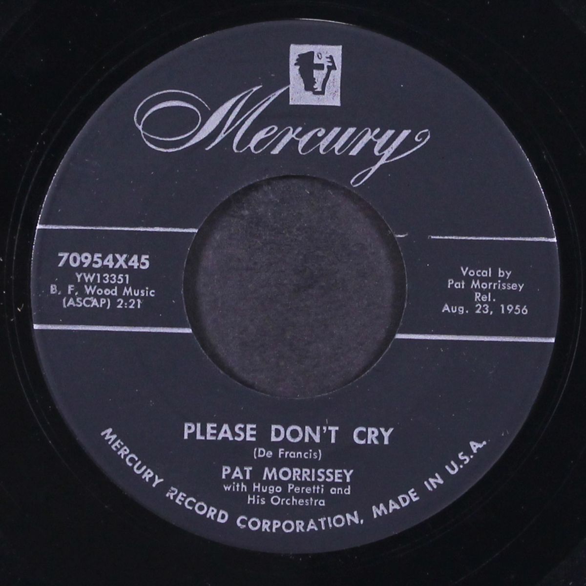 give me the simple life / please don't cry by PAT MORRISSEY