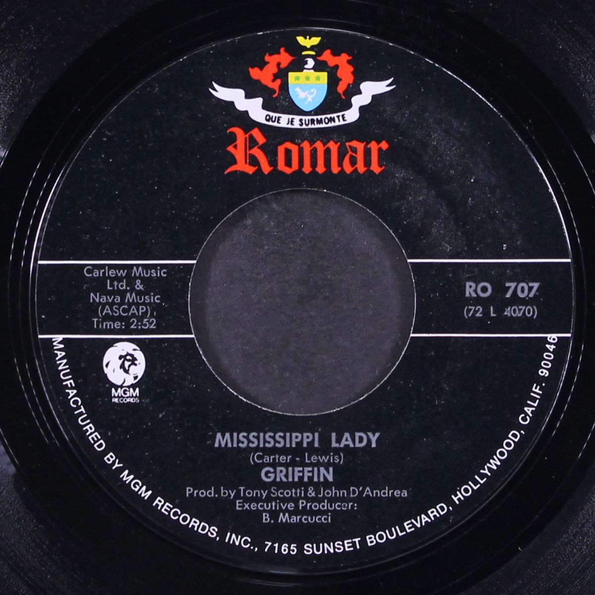 mississippi lady / whatever happens happens by GRIFFIN