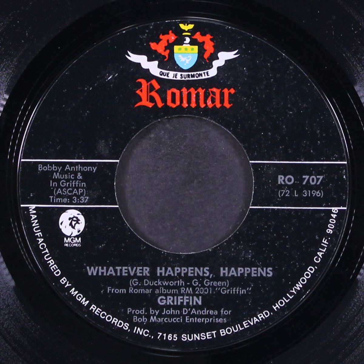 mississippi lady / whatever happens happens by GRIFFIN