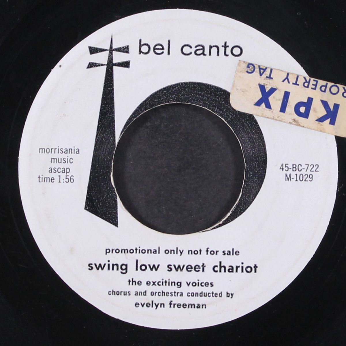 water boy / swing low sweet chariot by EVELYN FREEMAN