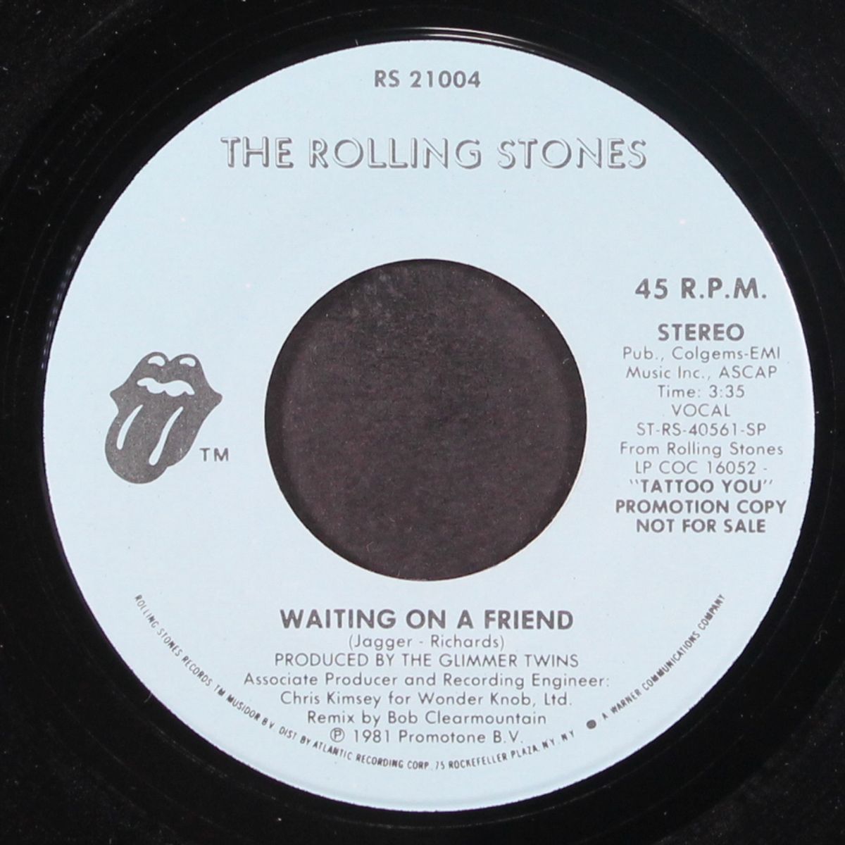 waiting on a friend / mono by ROLLING STONES