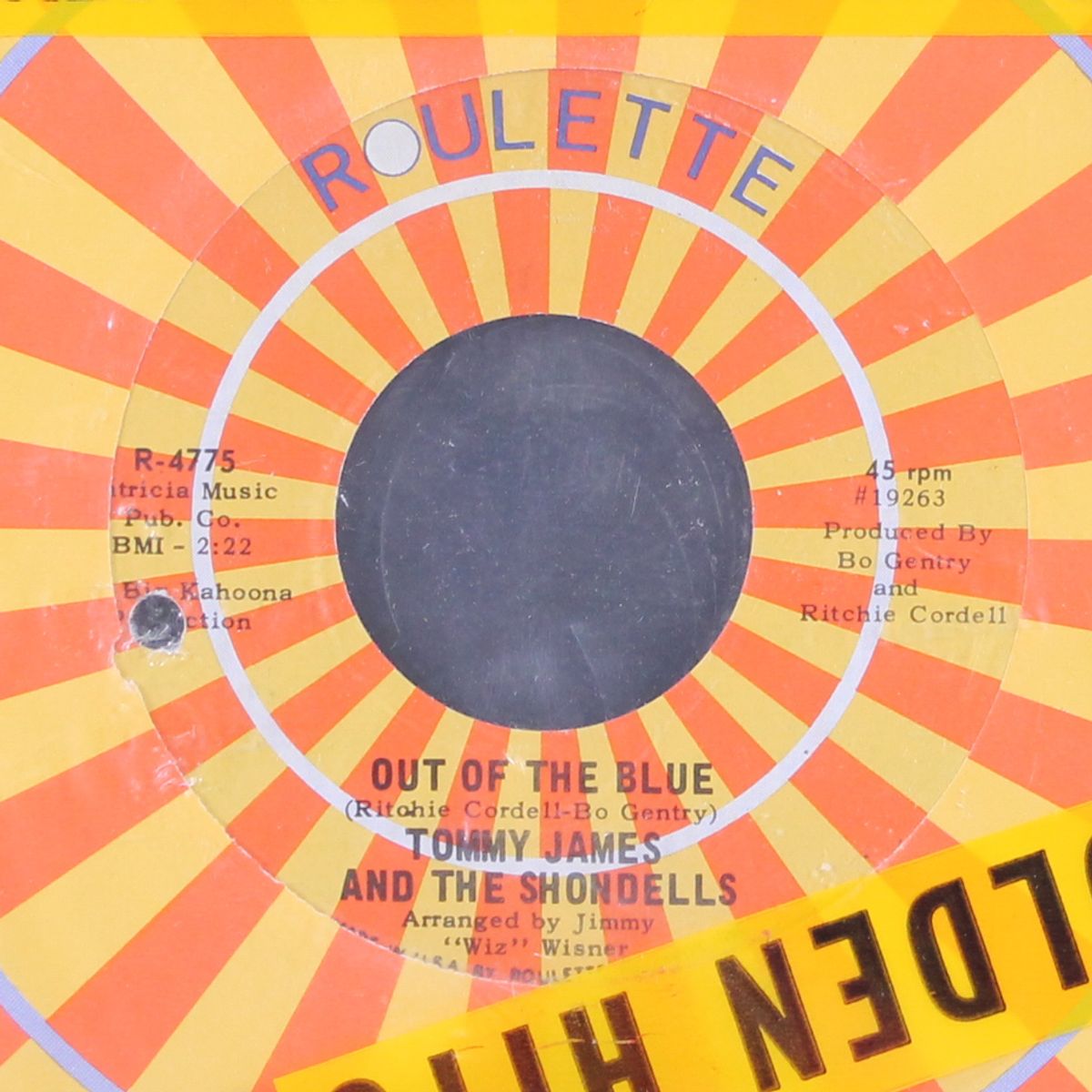 out of the blue / love's closin' in on me by TOMMY JAMES & SHONDELLS