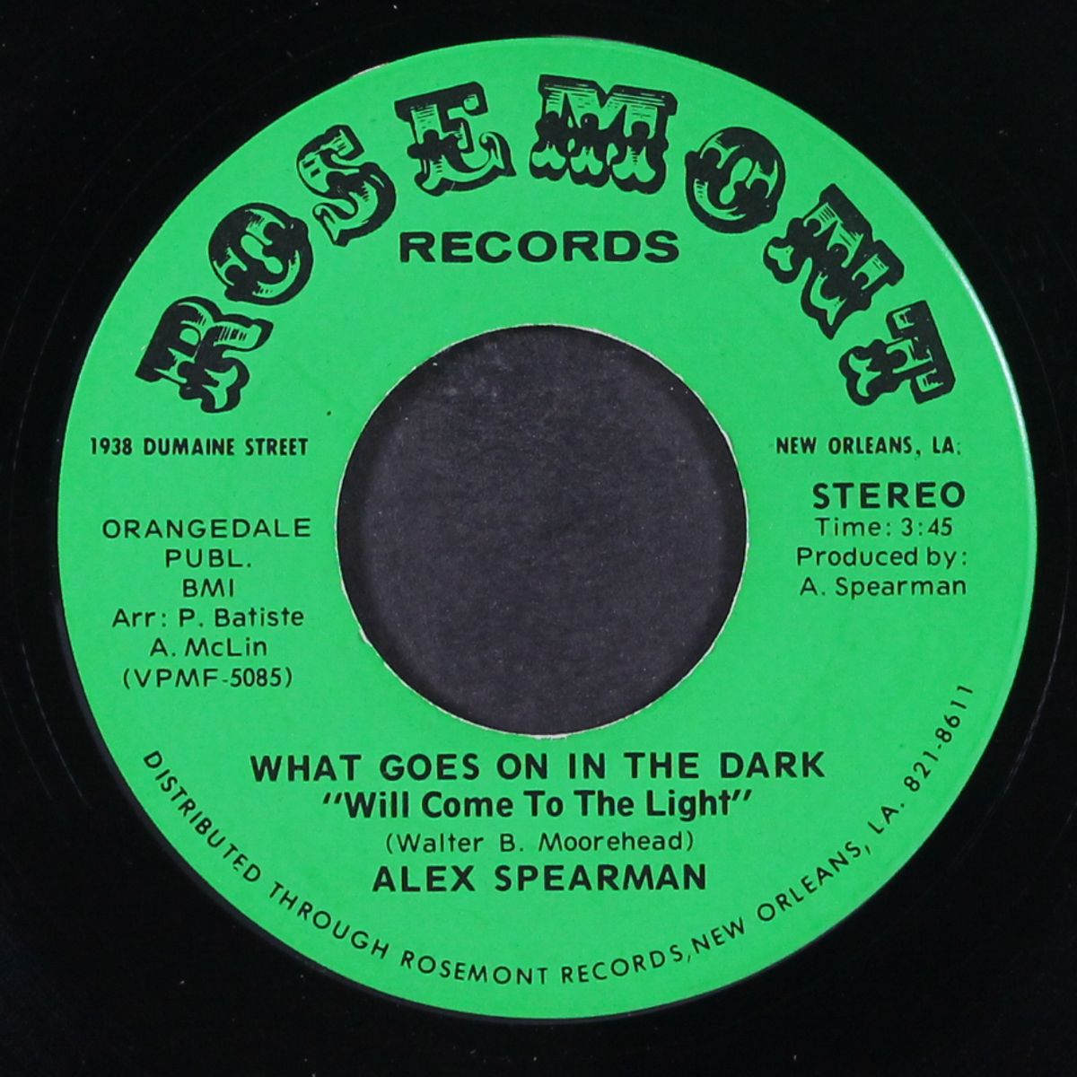 that's the way love is / what goes on in the dark by ALEX SPEARMAN
