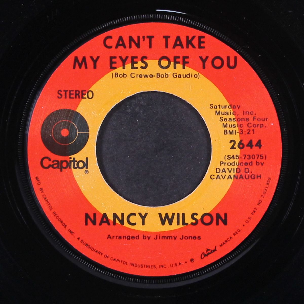 can't take my eyes off you / do you know why by NANCY WILSON