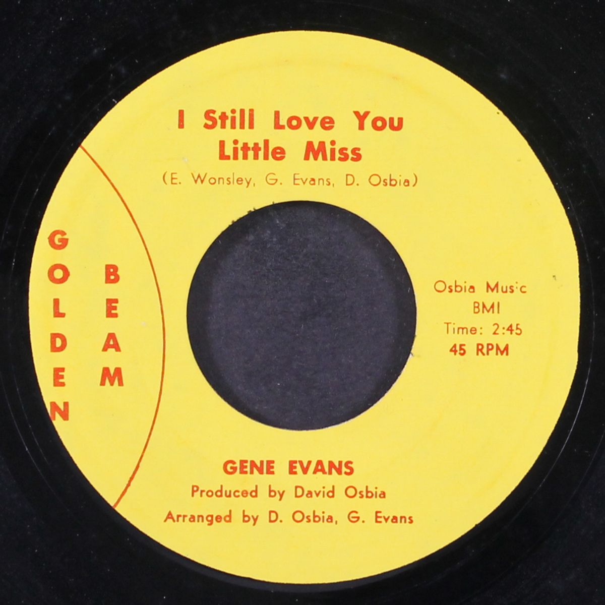 i still love you little miss / keep on keeping on by GENE EVANS