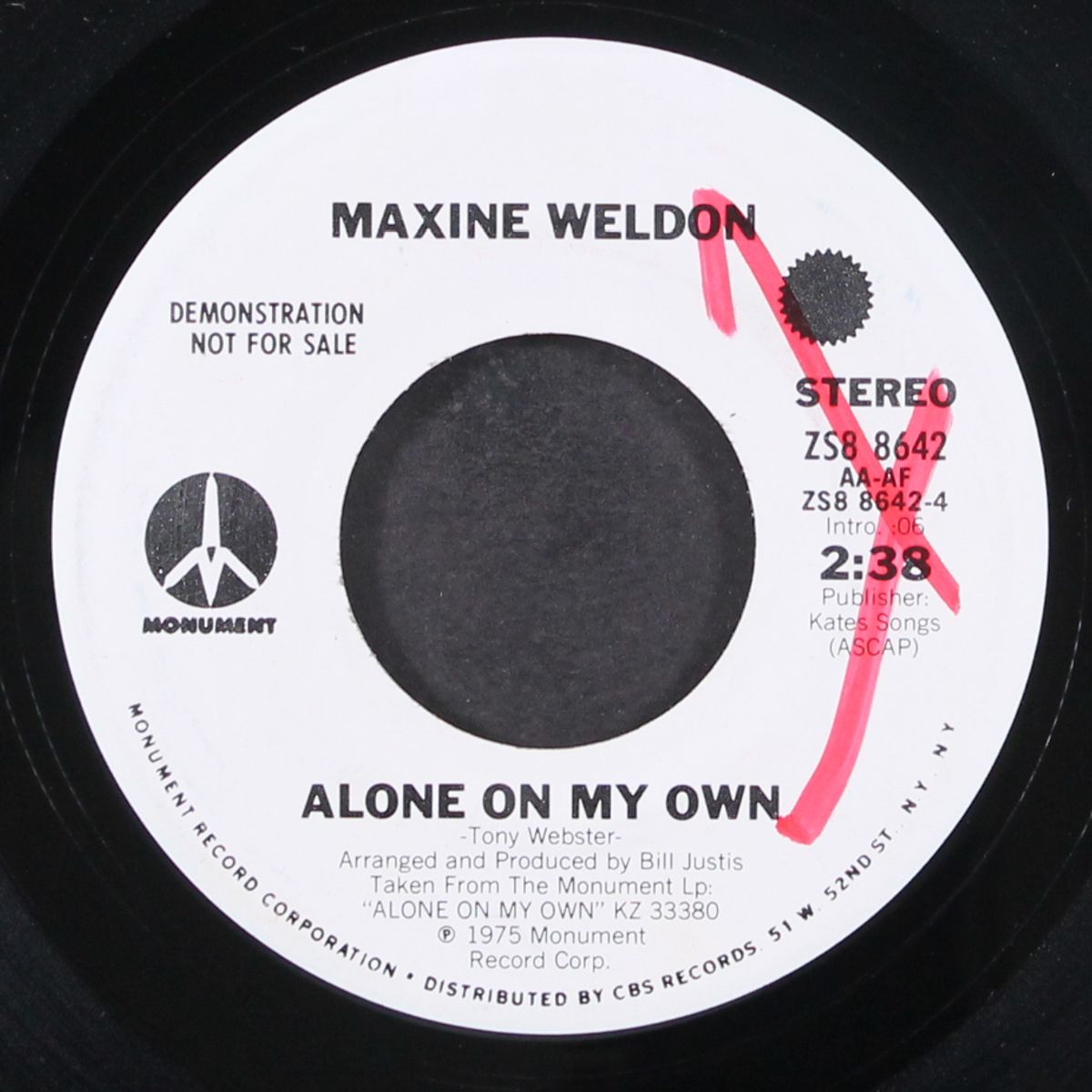 i want sunday back again / alone on my own by MAXINE WELDON