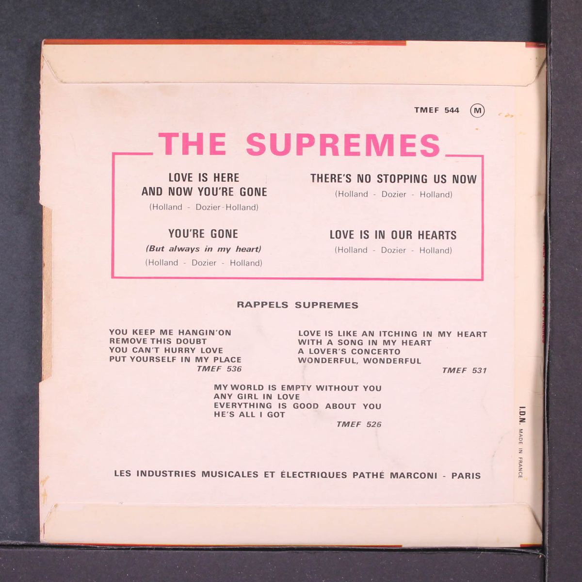 love is here and now you're gone by SUPREMES