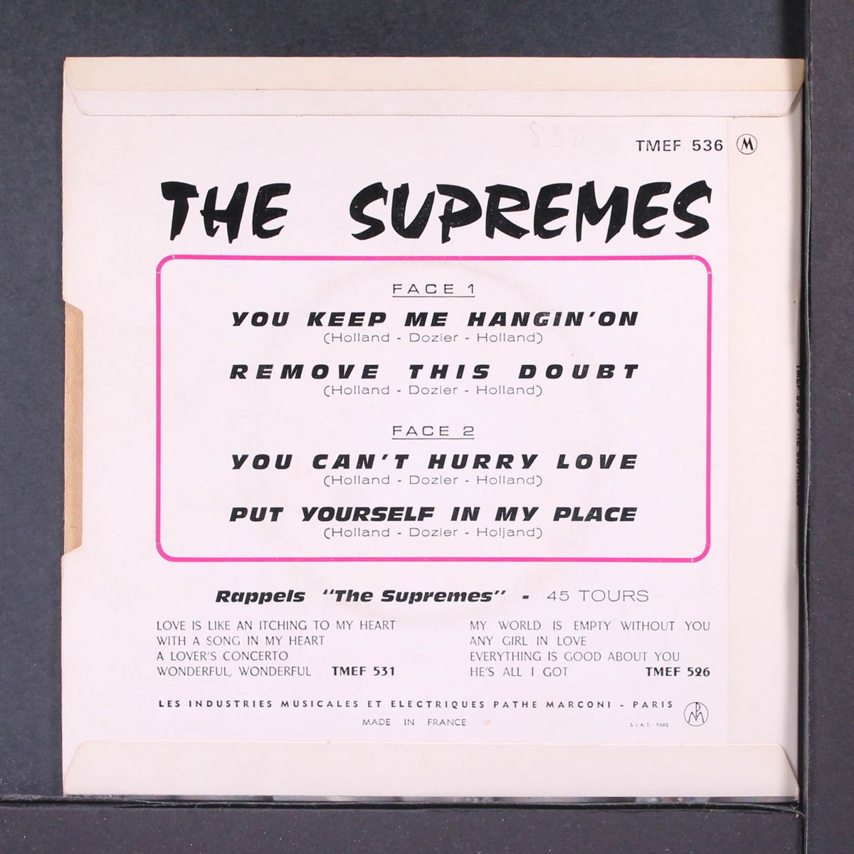 you keep me hangin' on by SUPREMES