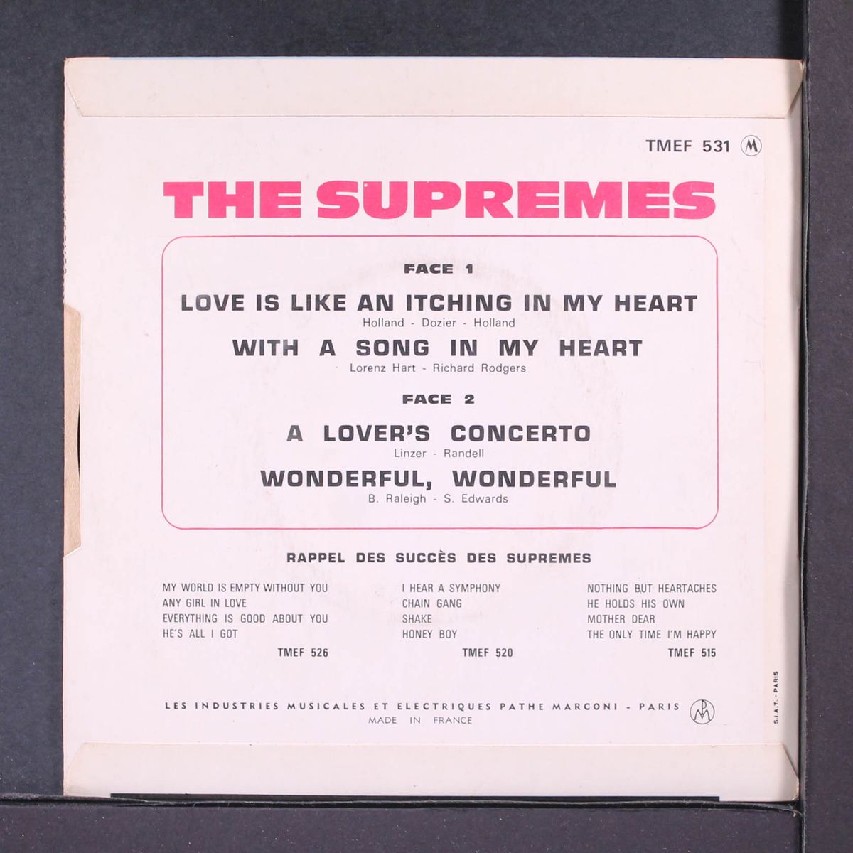love is like an itching in my heart by SUPREMES