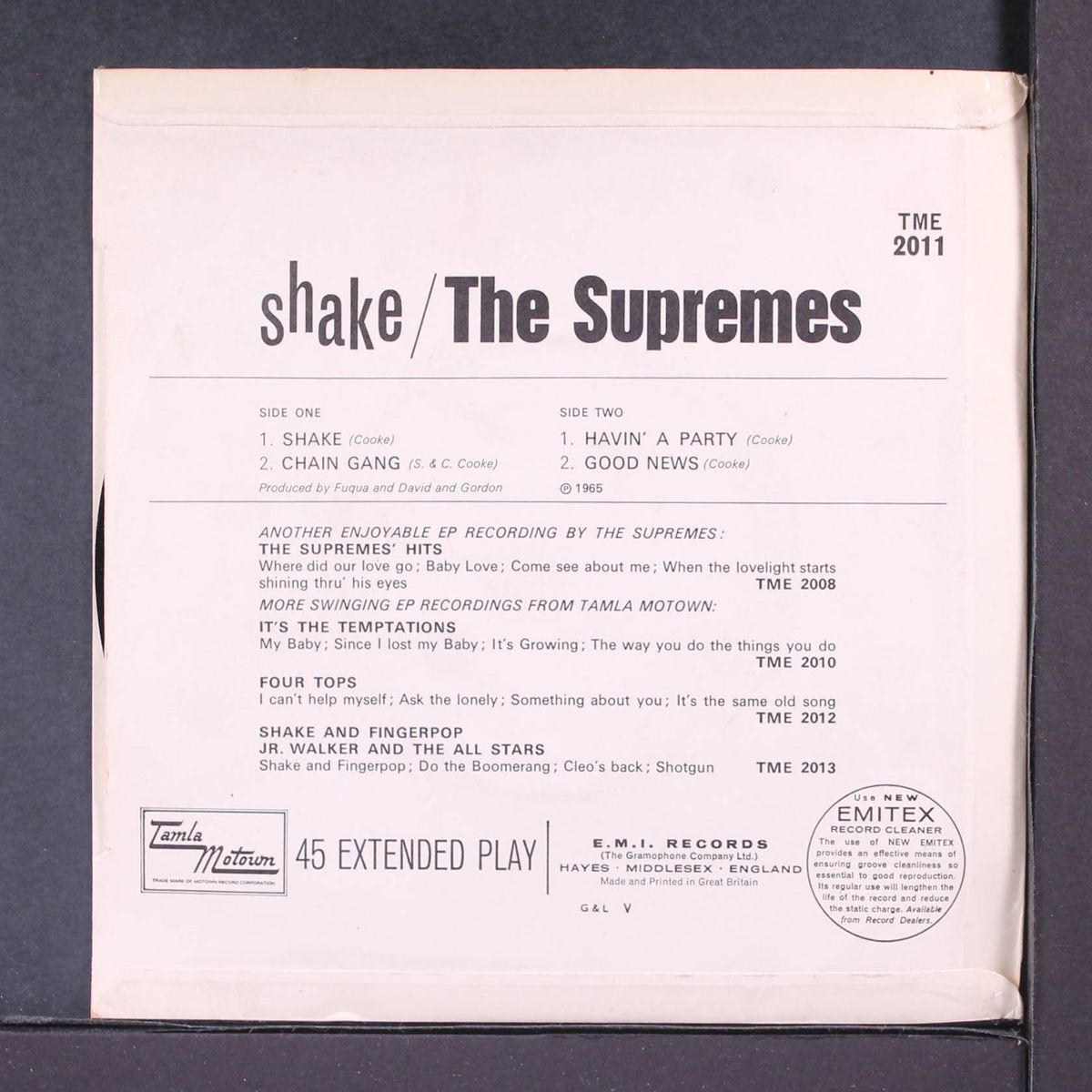shake by SUPREMES