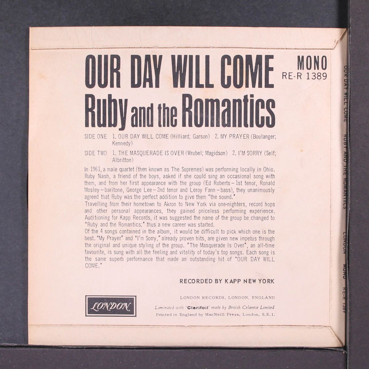 our day will come by RUBY & ROMANTICS