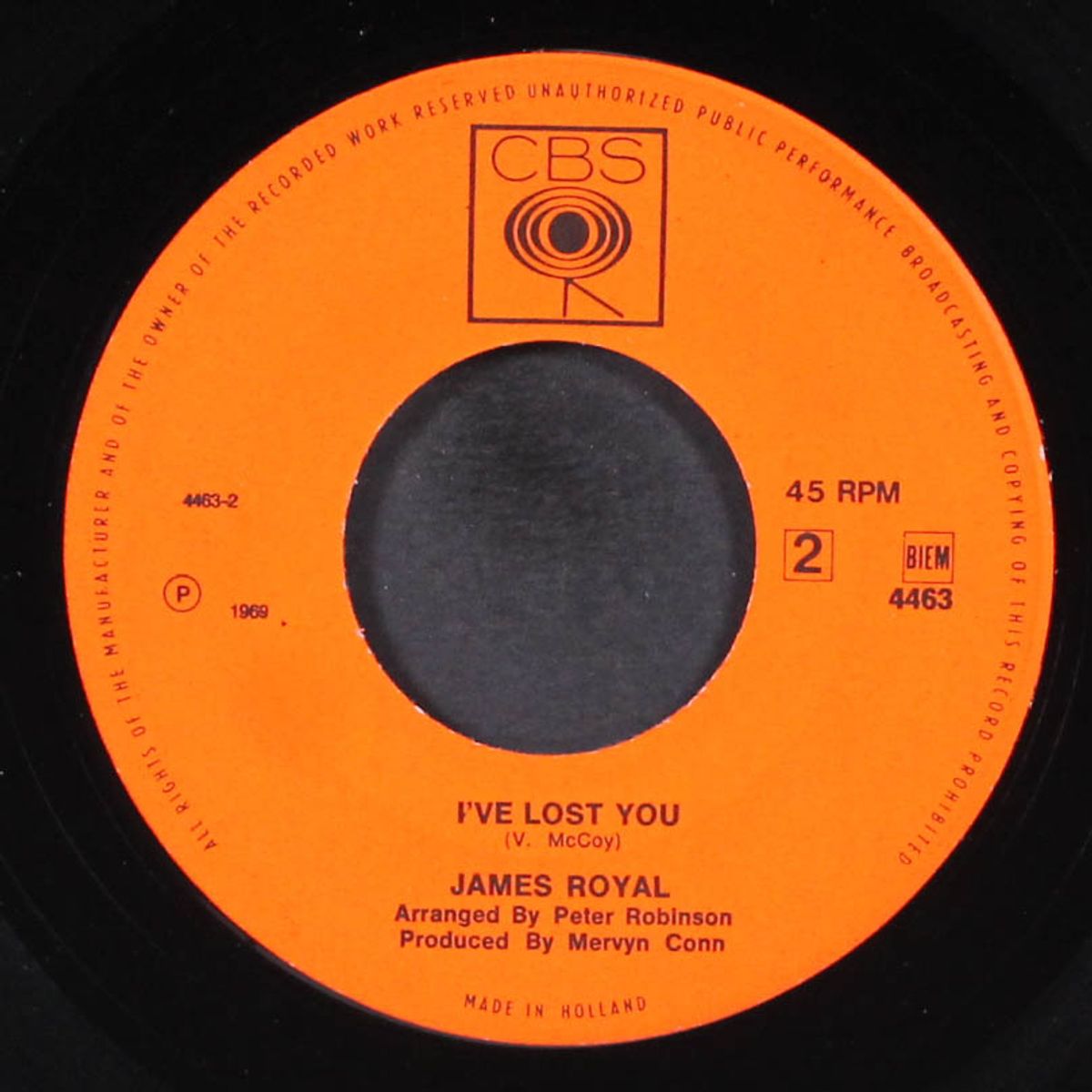 send out love / i've lost you by JAMES ROYAL