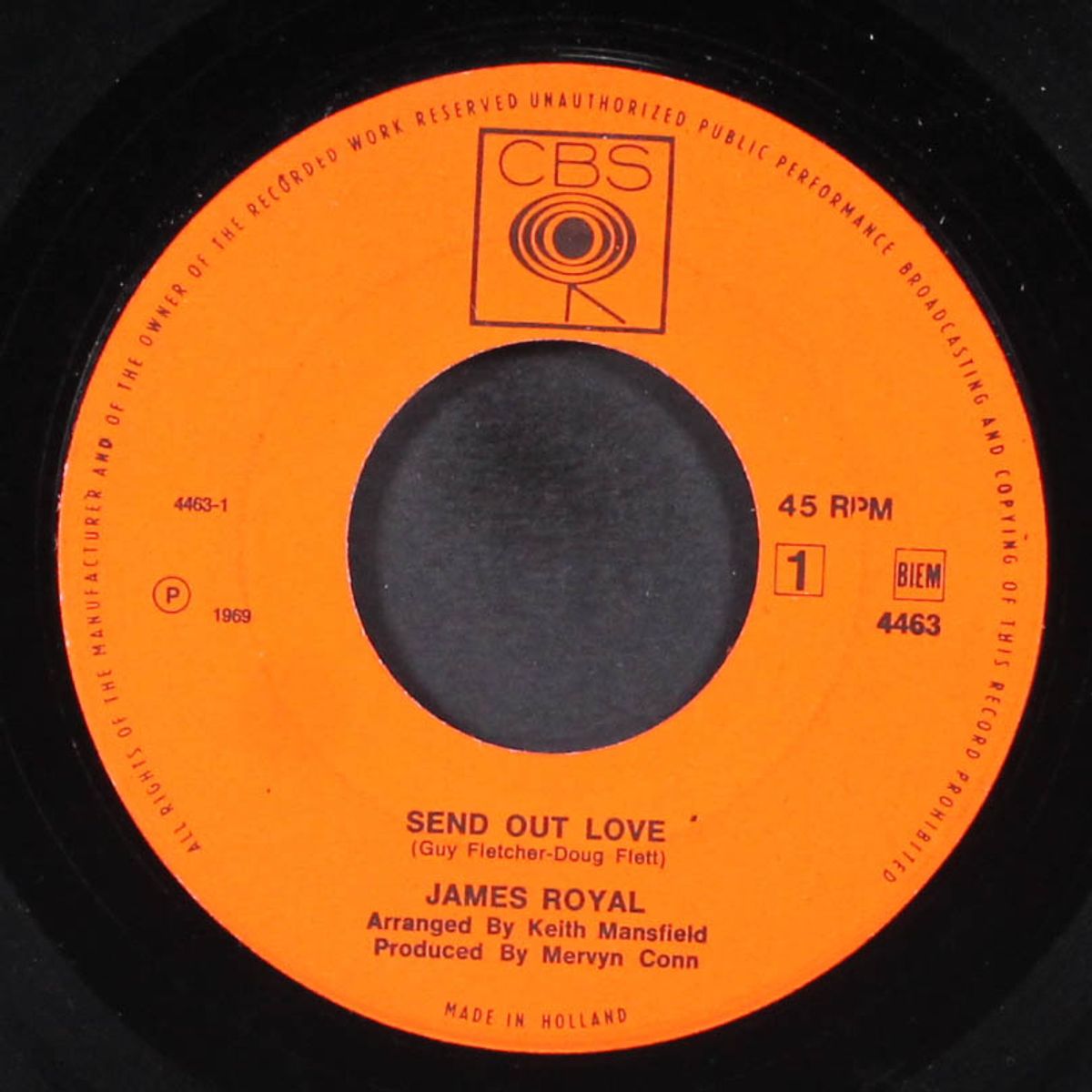 send out love / i've lost you by JAMES ROYAL