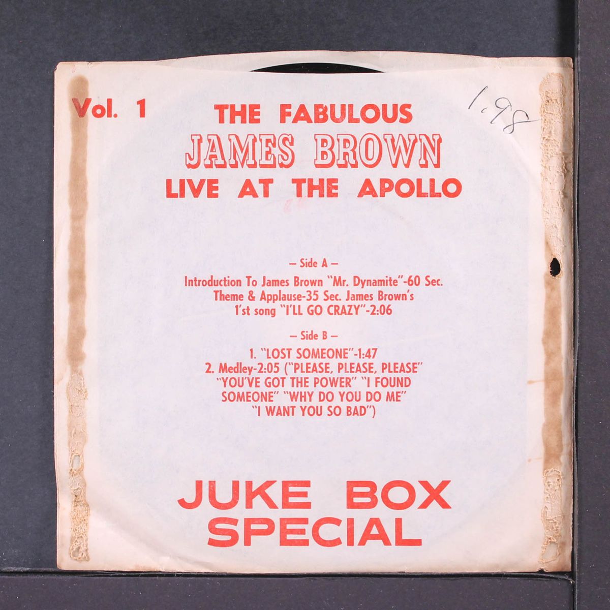live at the apollo, vol. 1 by JAMES BROWN