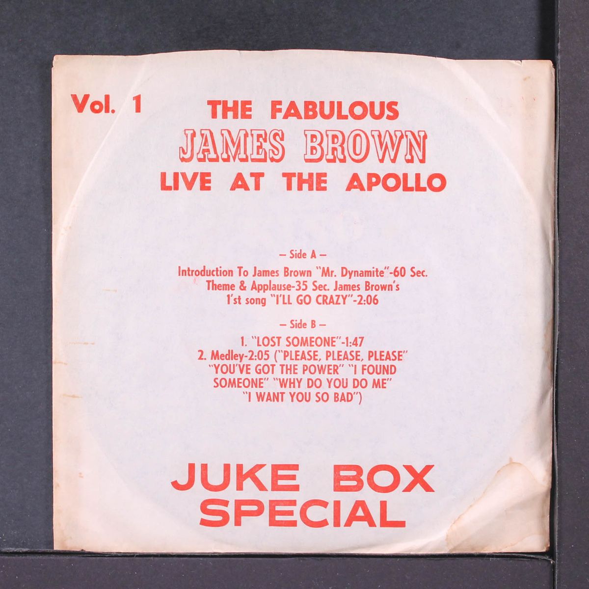 live at the apollo, vol. 1 by JAMES BROWN