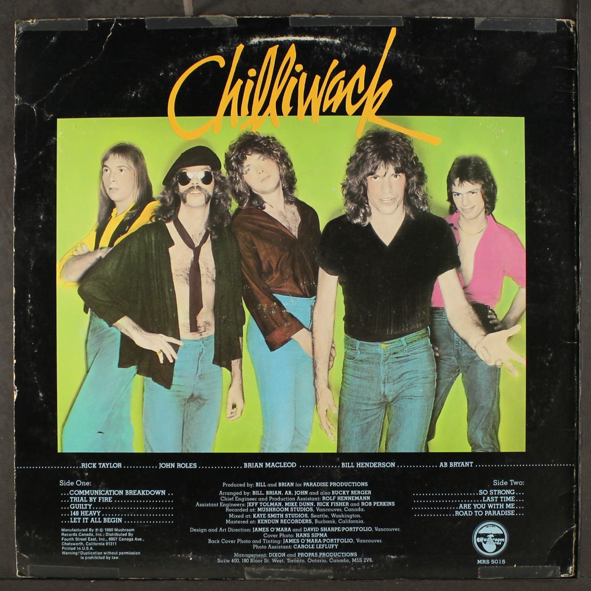 breakdown in paradise by CHILLIWACK
