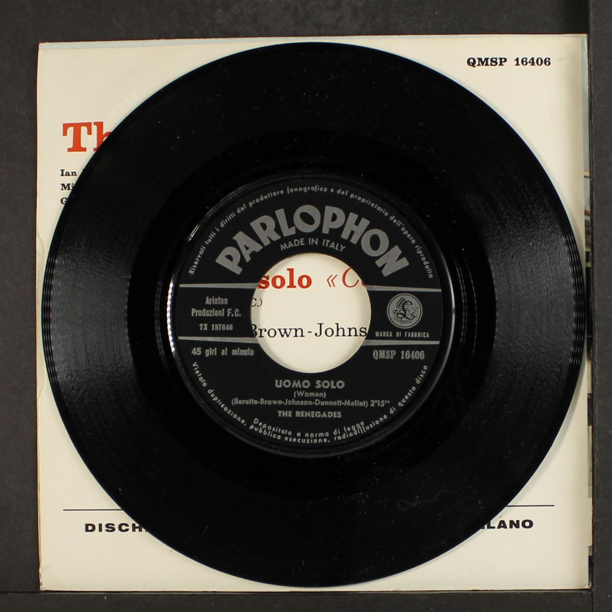uomo solo / take a message by RENEGADES