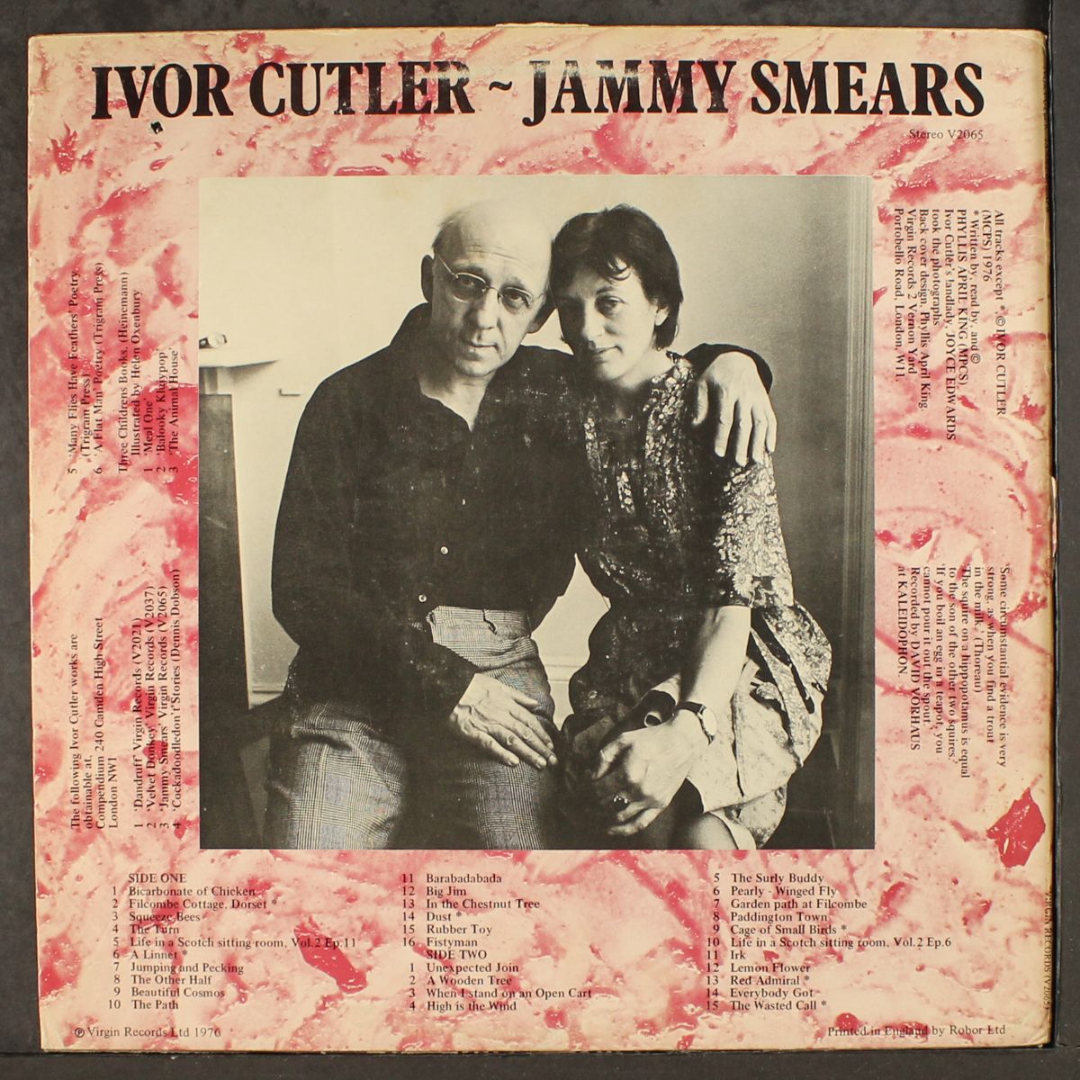 jammy smears by IVOR CUTLER