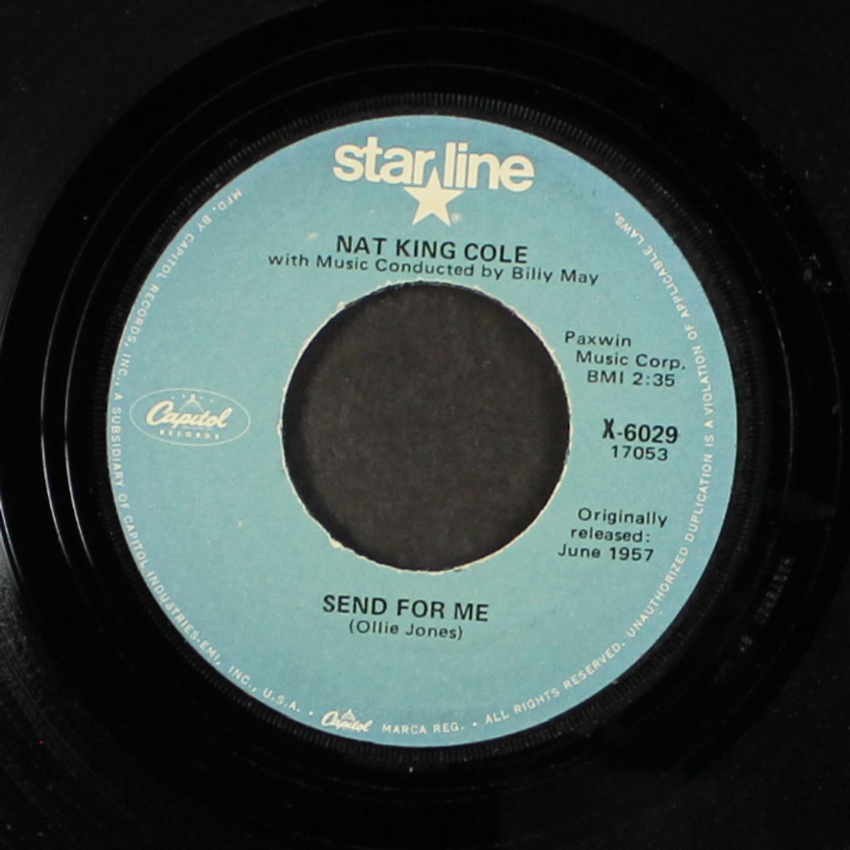 looking back / send for me by NAT KING COLE