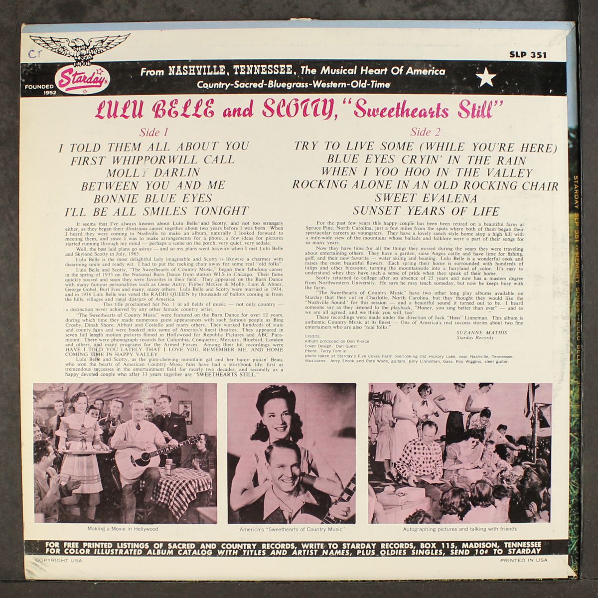 sweethearts still by LULU BELLE & SCOTTY