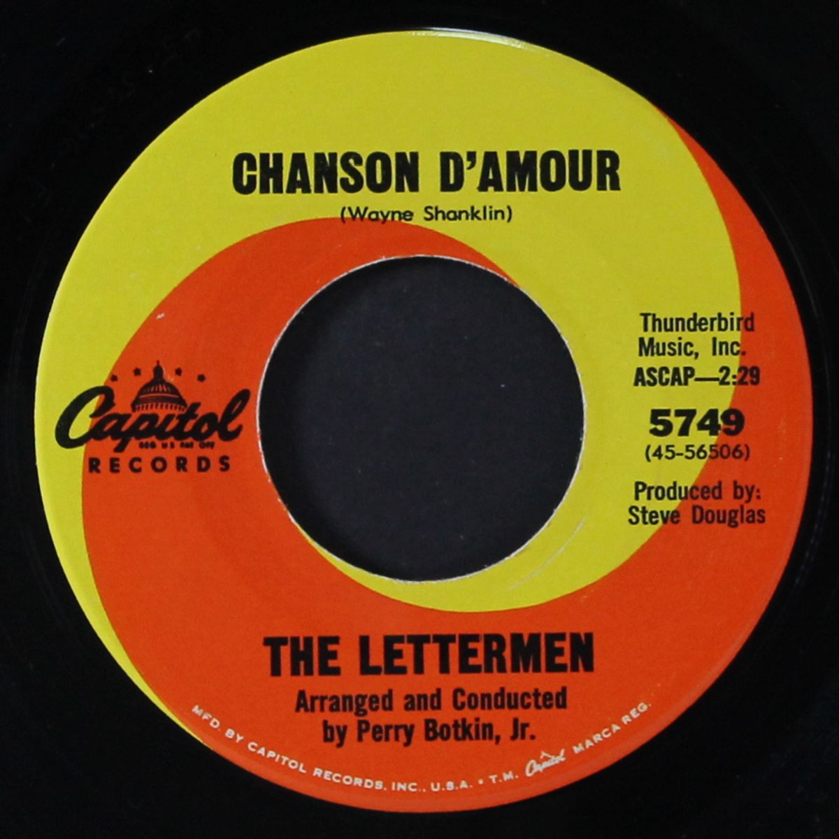 she don't want me now / chanson d'amour by LETTERMEN