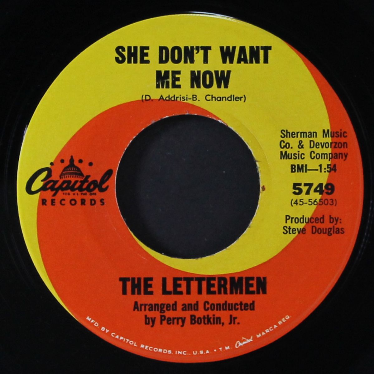 she don't want me now / chanson d'amour by LETTERMEN
