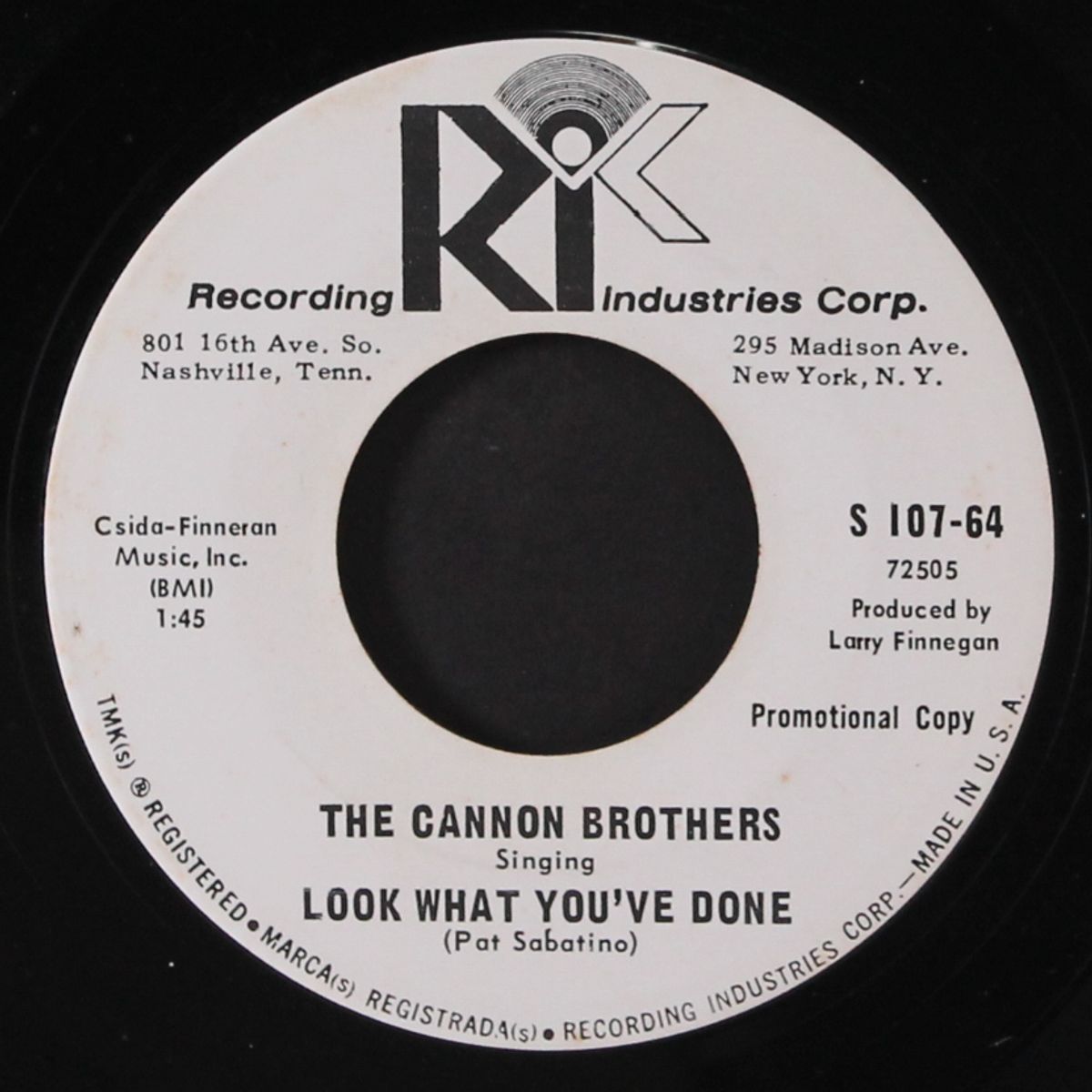 surfin' in bermuda / look what you've done by CANNON BROTHERS