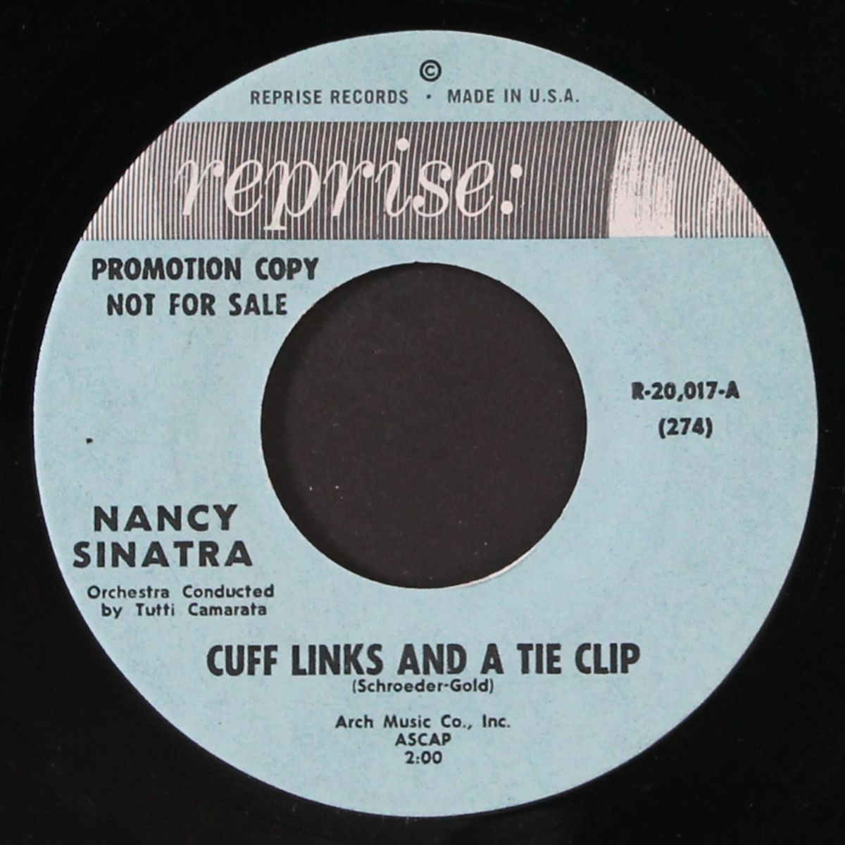 cuff links and a tie clip / not just your friend by NANCY SINATRA
