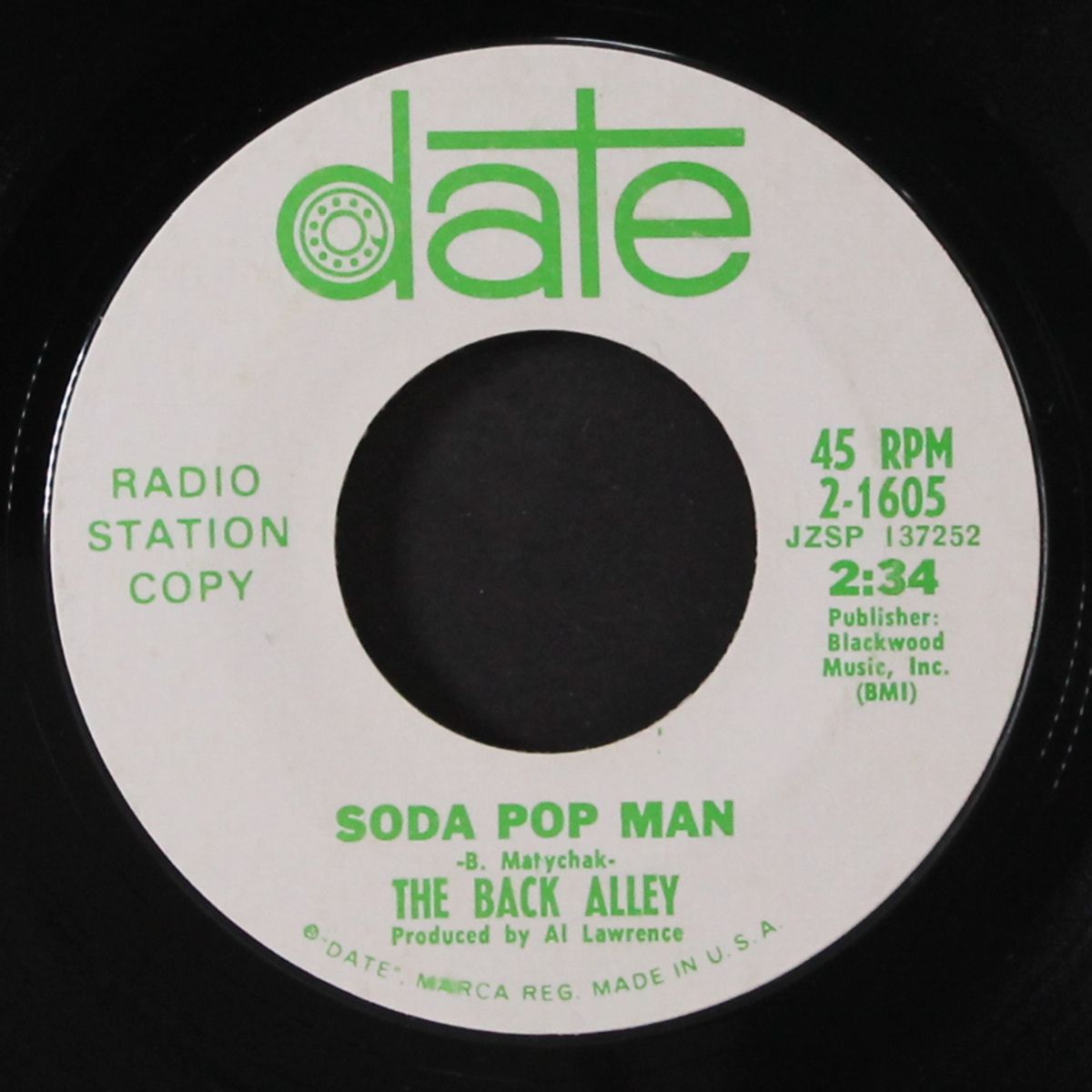 soda pop man / when i get home by BACK ALLEY