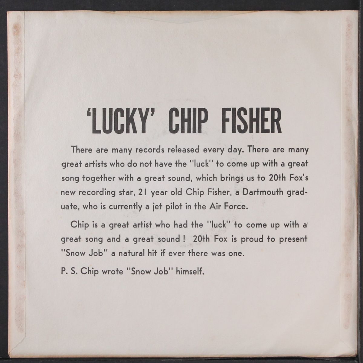 snow job / junior high by CHIP FISHER