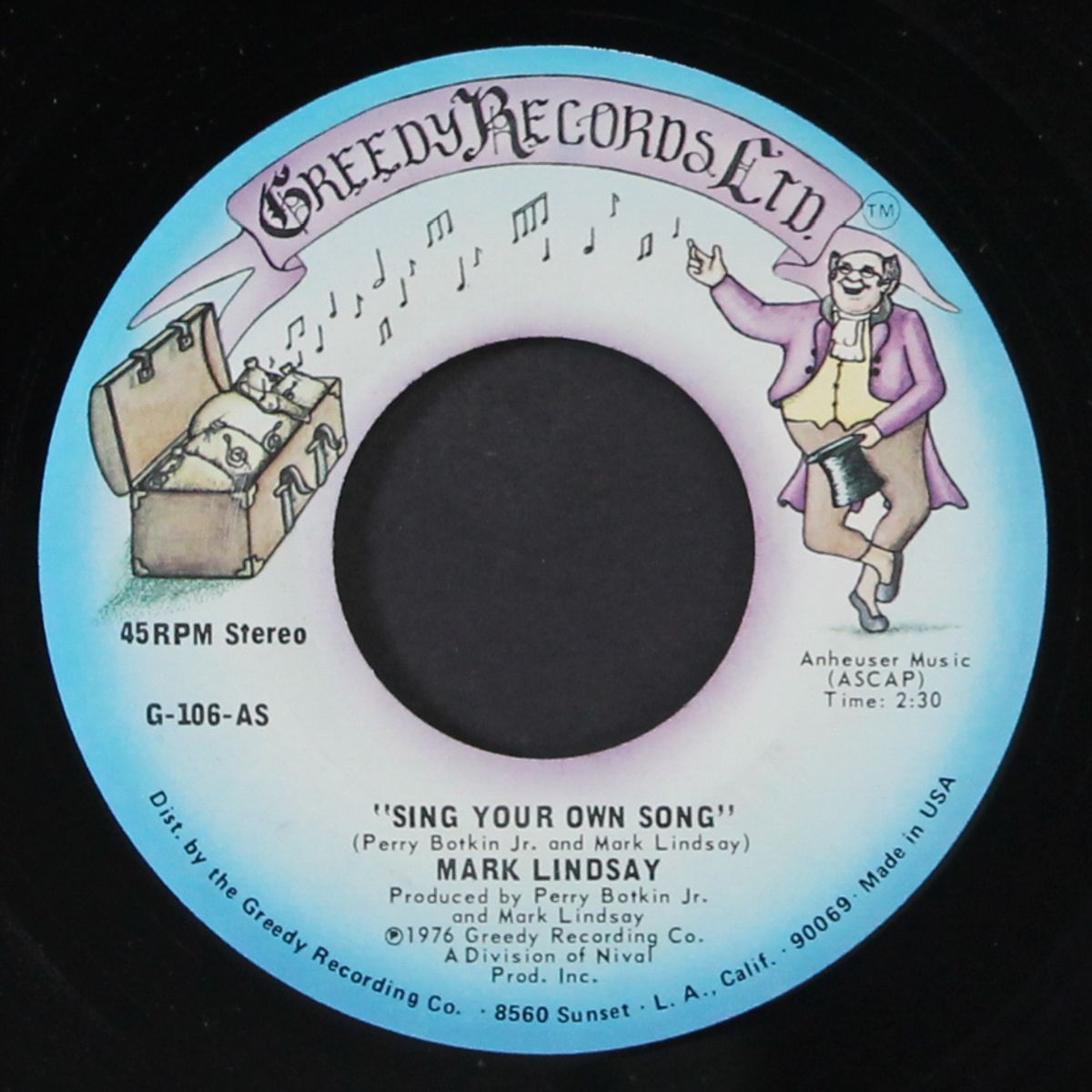 sing your own song / same by MARK LINDSAY