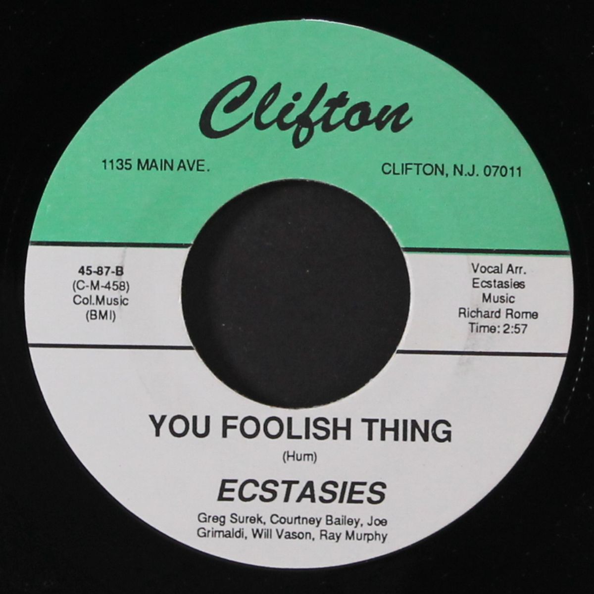 out of sight, out of mind / you foolish thing by ECSTASIES