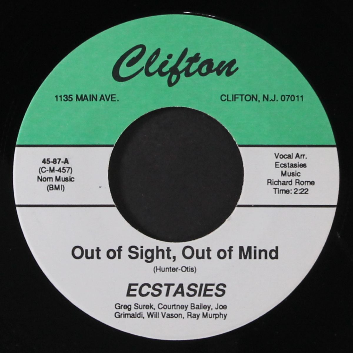out of sight, out of mind / you foolish thing by ECSTASIES