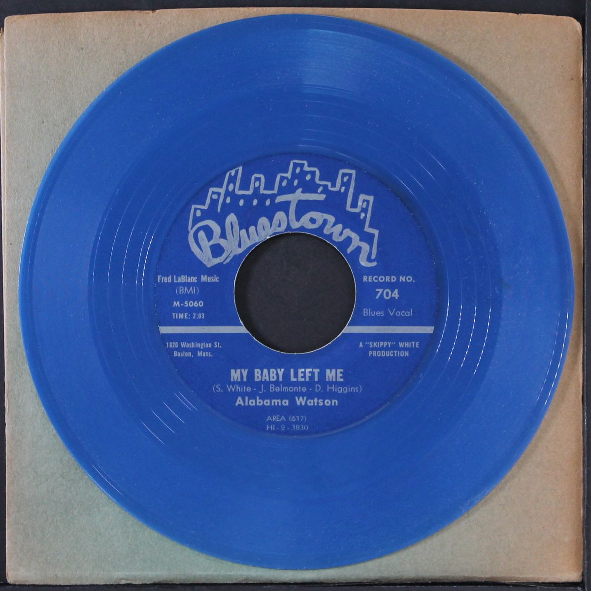 cost time / my baby left me by ALABAMA WATSON