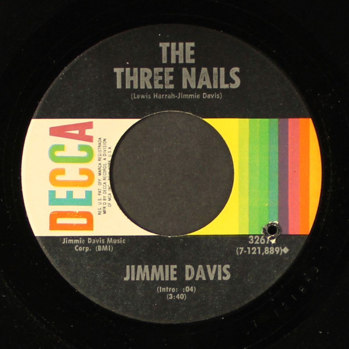 the three nails / going home by JIMMIE DAVIS