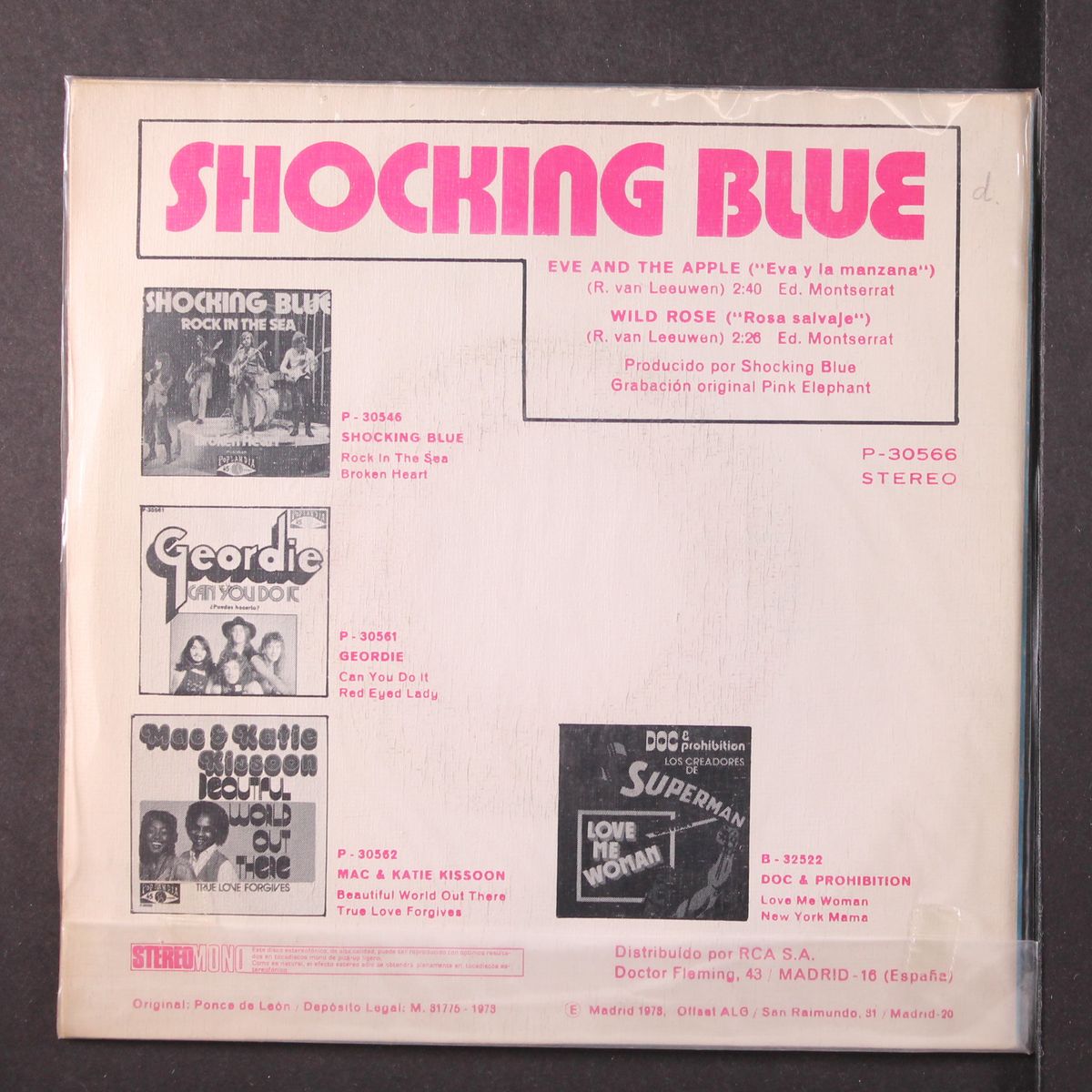 eve and the apple / wild rose by SHOCKING BLUE