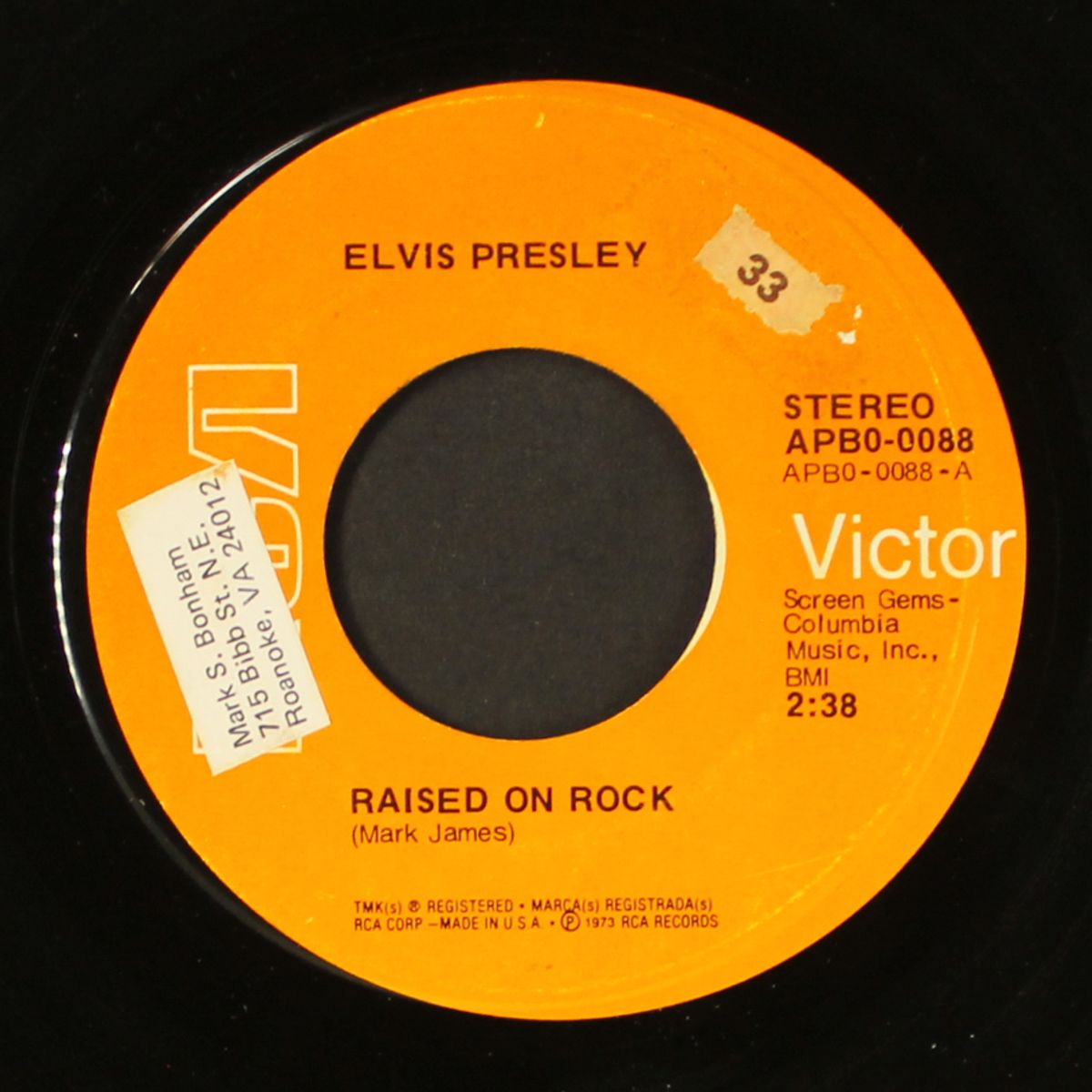 raised on rock / for ol' times sake by ELVIS PRESLEY