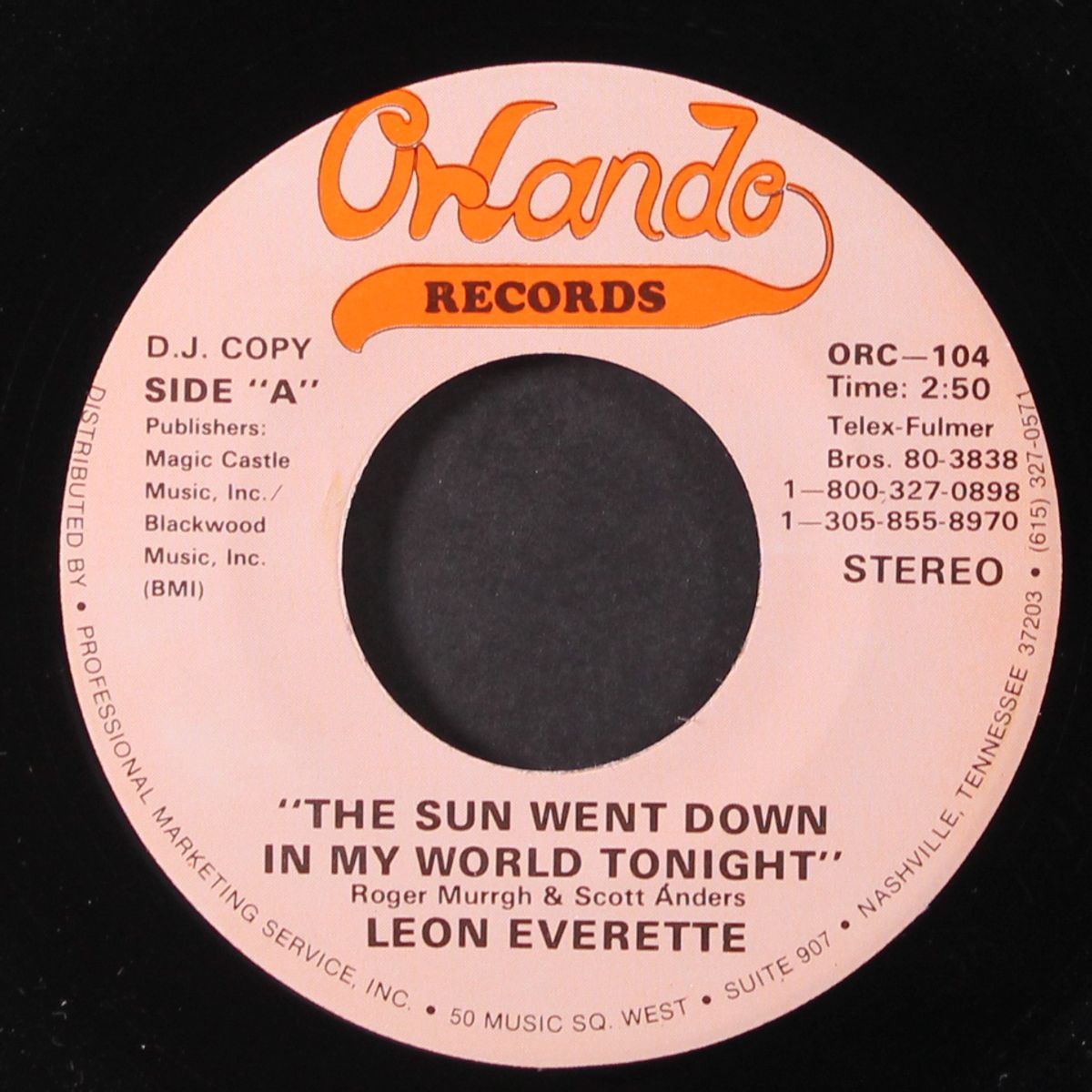 the sun went down in my world tonight / same by LEON EVERETTE