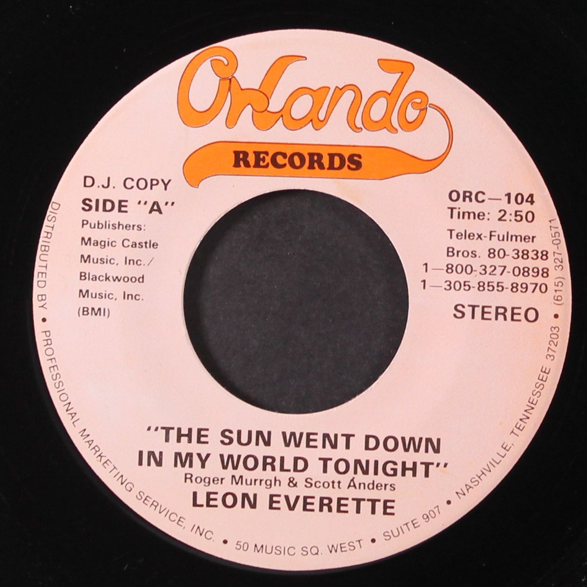 the sun went down in my world tonight / same by LEON EVERETTE