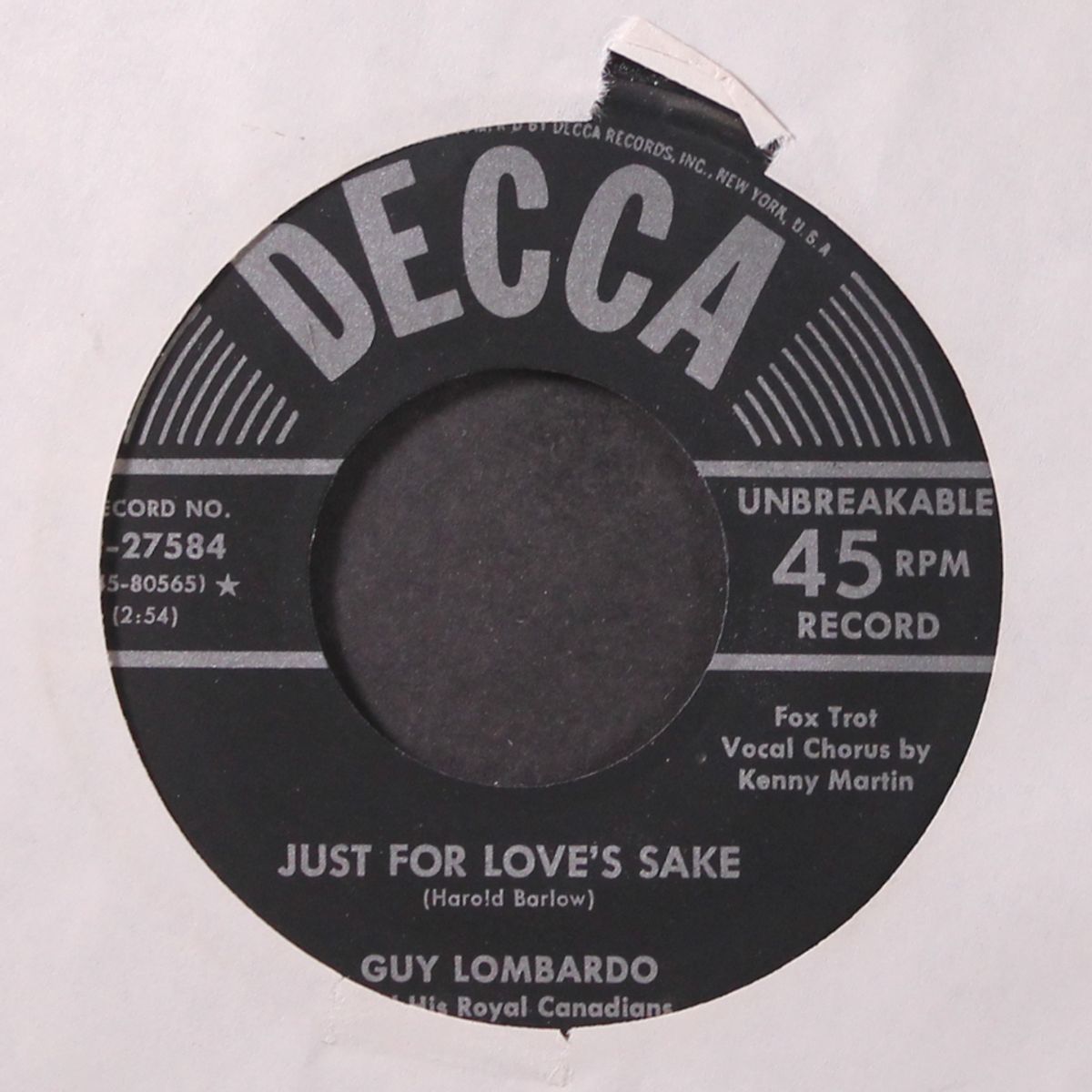 just for love's sake / evertrue evermore by GUY LOMBARDO