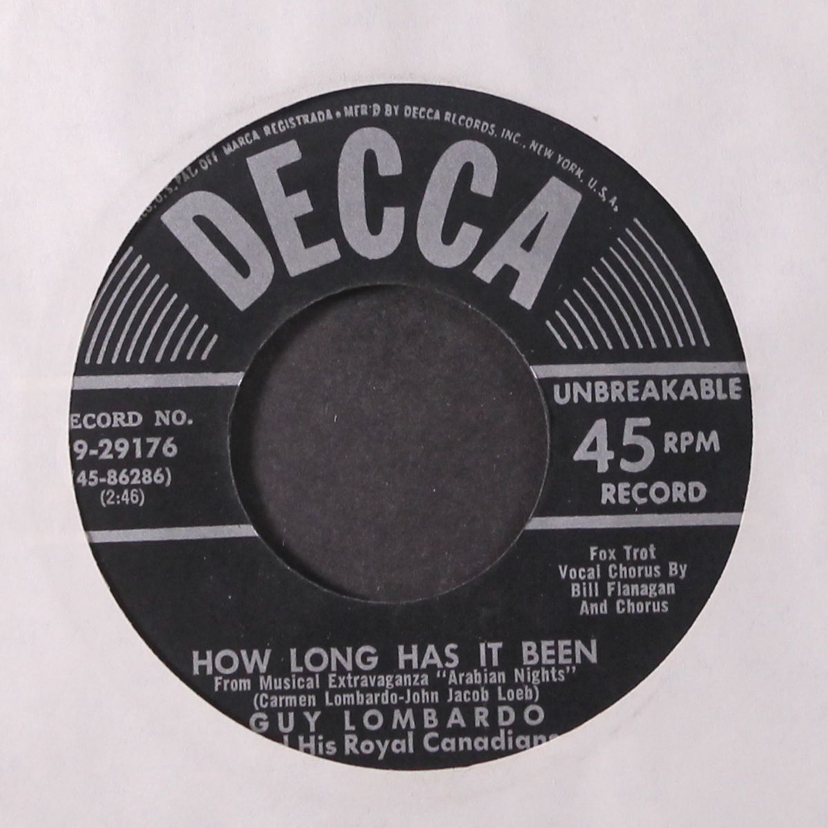 a thousand and one nights / how long has it been by GUY LOMBARDO