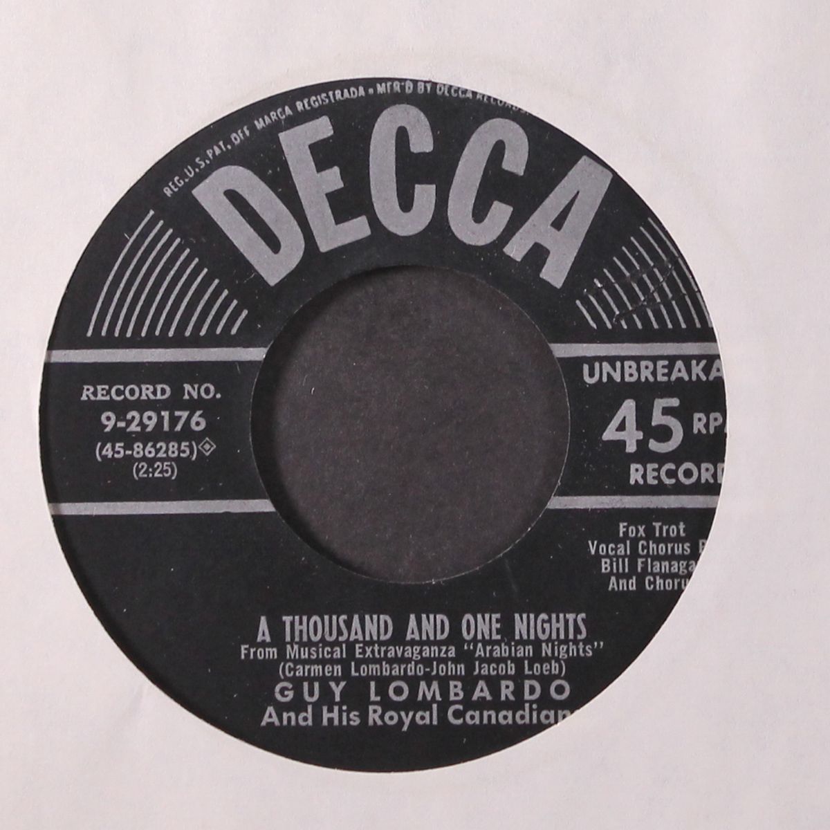 a thousand and one nights / how long has it been by GUY LOMBARDO